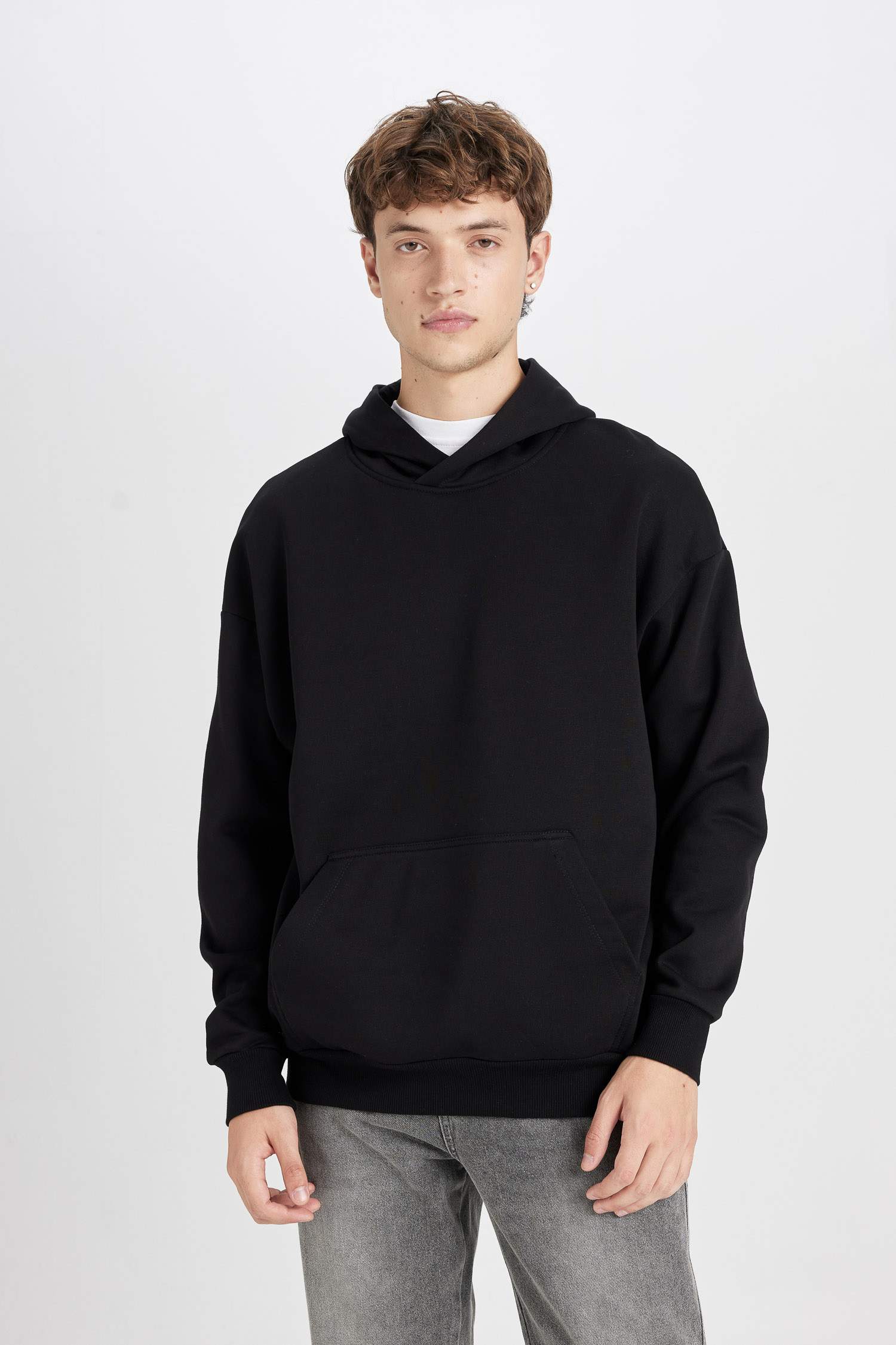Sweat- Shirt Coupe Oversize Encapuchonné
