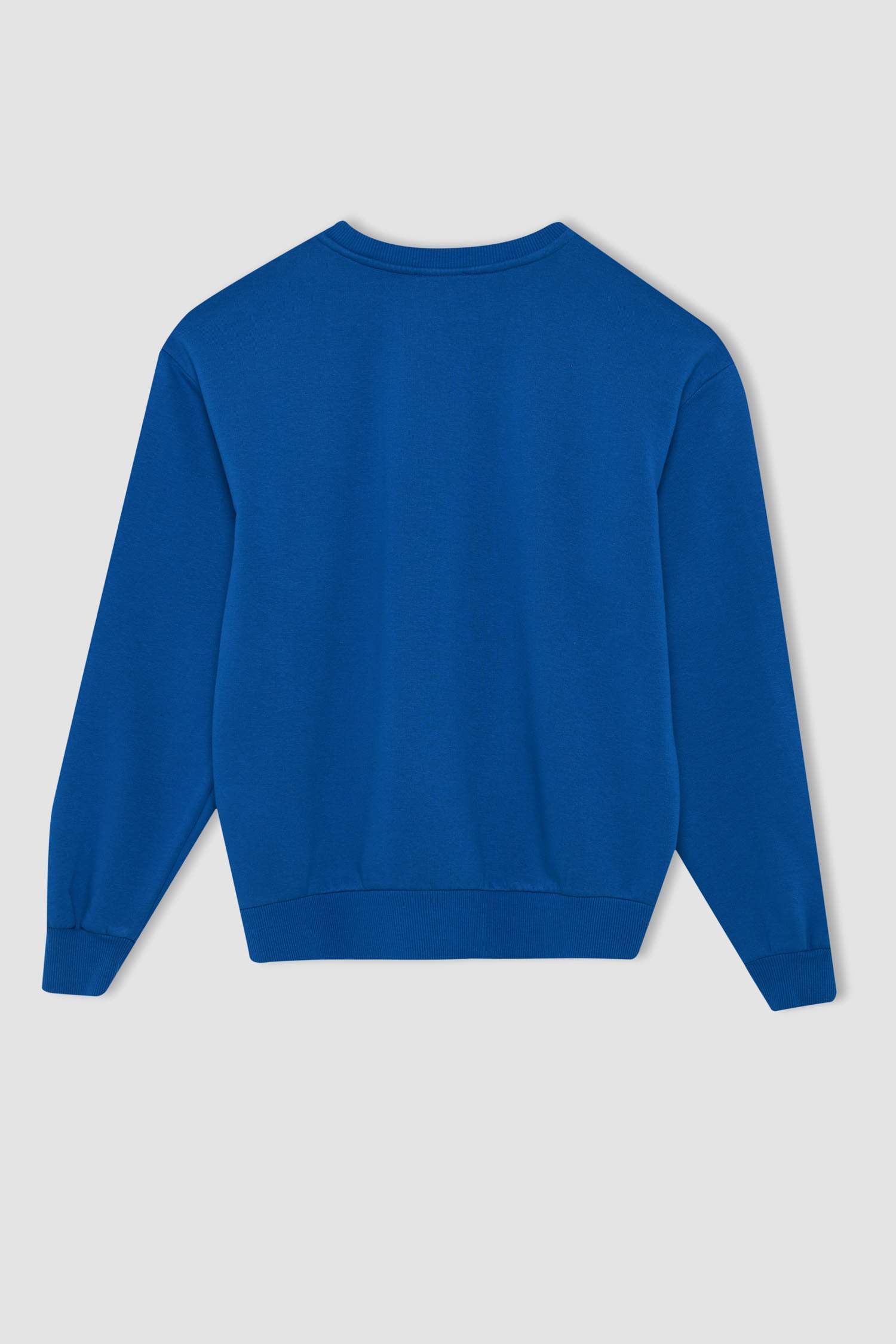 سويت شيرت قصة عادية بياقة مستديرة