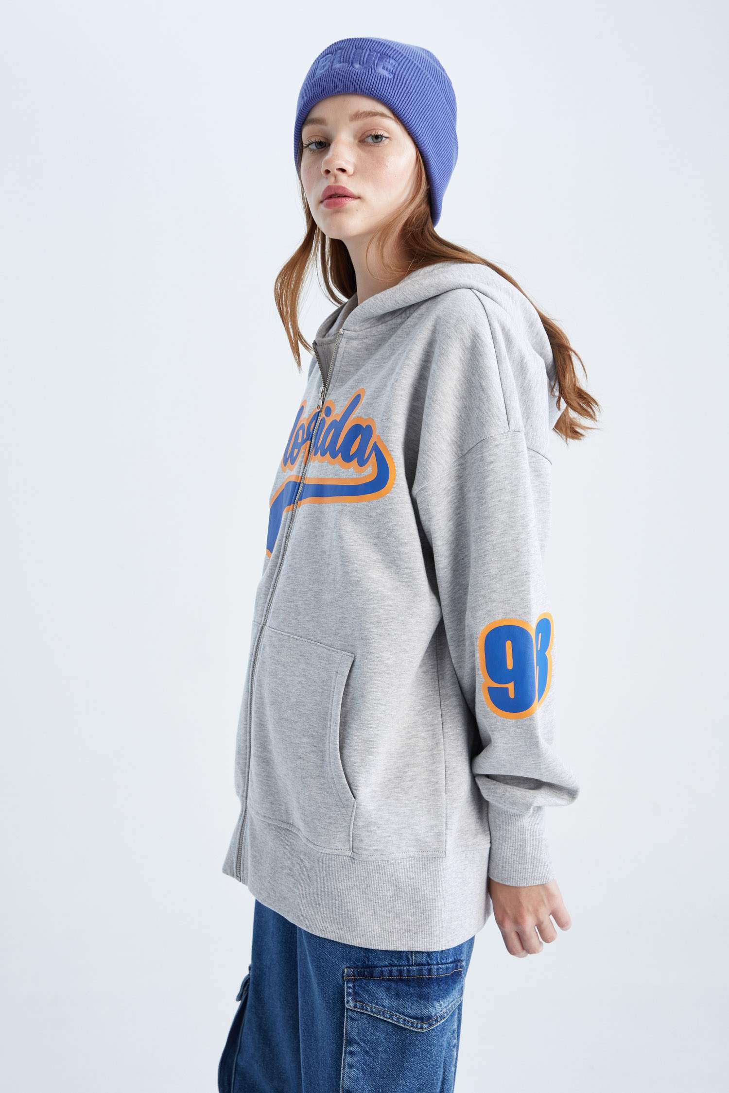 үлкен пішім бас киімді 3 иірілген жіп Кардиган