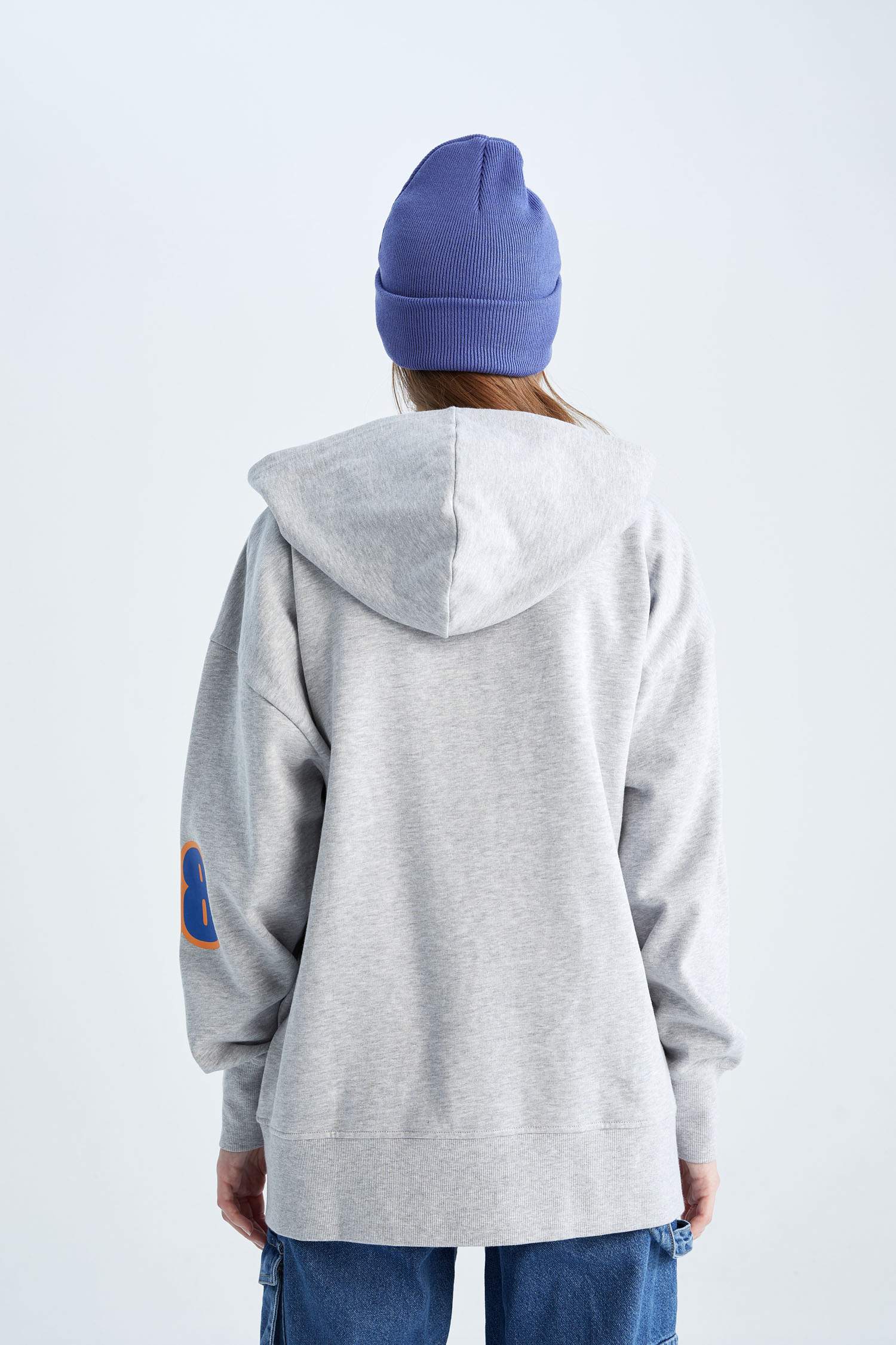 үлкен пішім бас киімді 3 иірілген жіп Кардиган