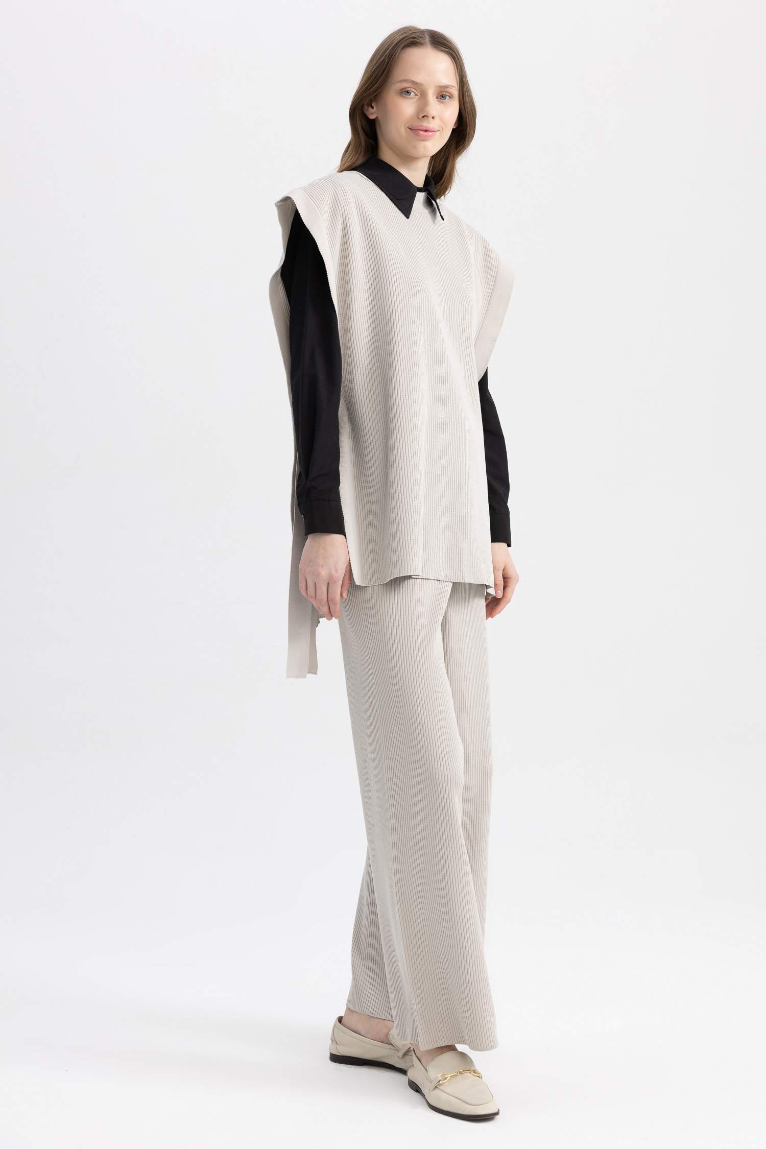 بنطلون تريكو بيزك قصة مريحة