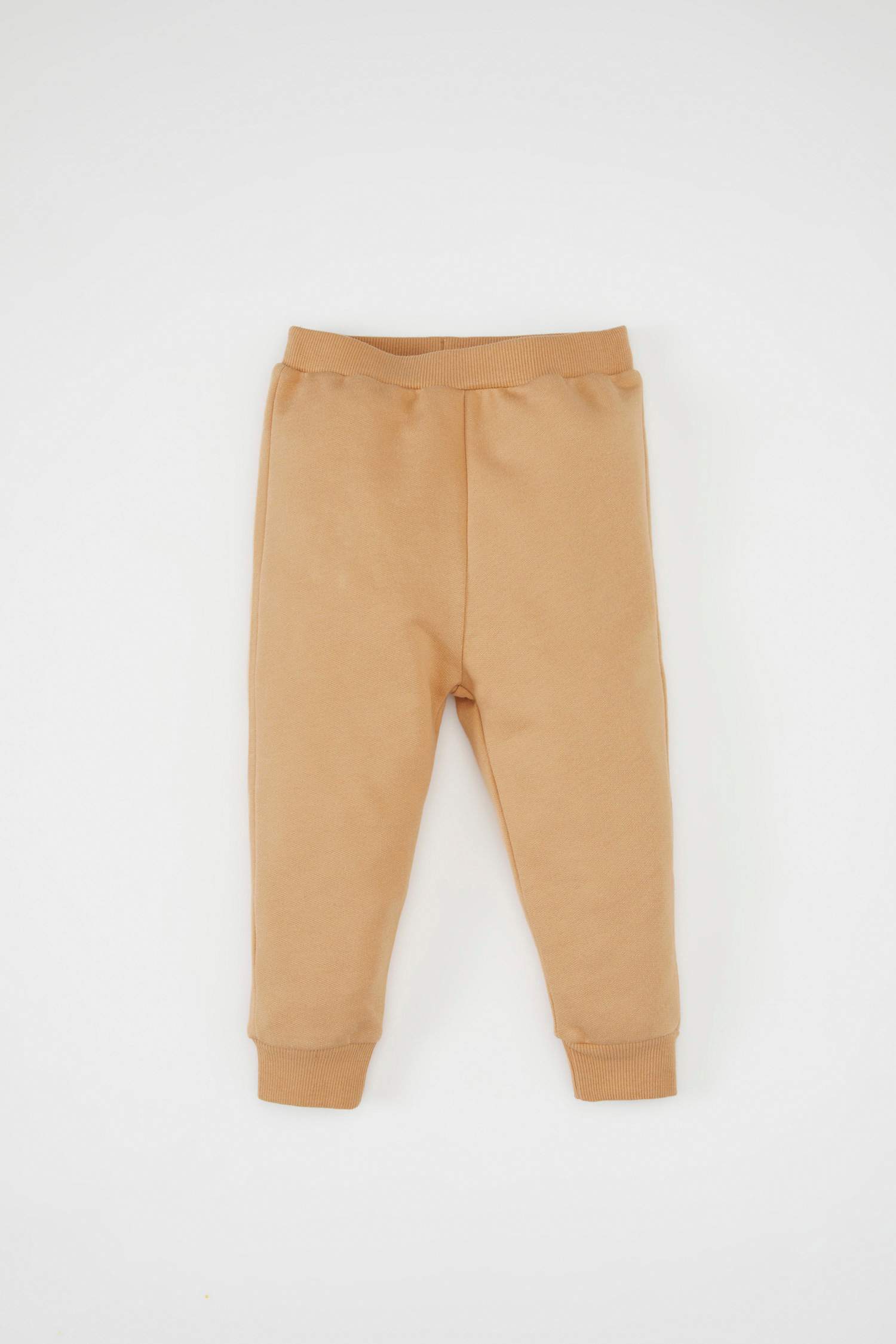 Erkek Bebek 2'li Takım Renk Bloklu İçi Yumuşak Tüylü Sweatshirt Beli Lastikli Eşofman Altı