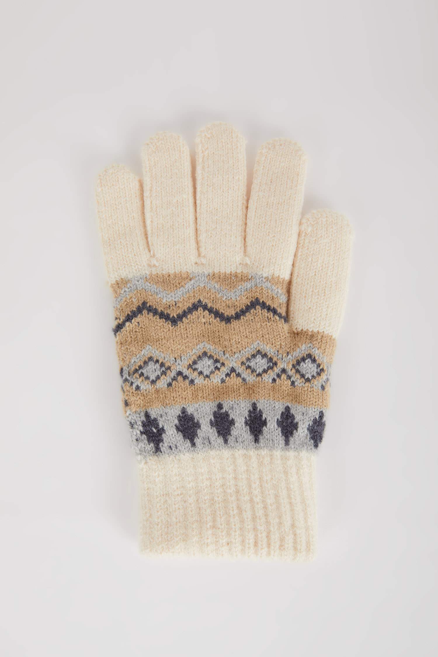 Slogan Acrylic Knitwear Gloves