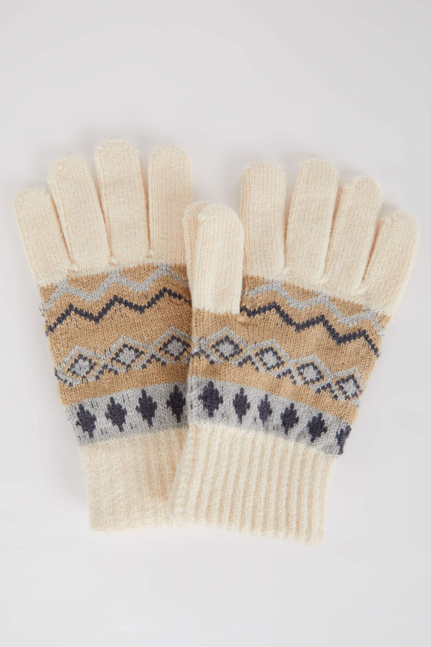 Slogan Acrylic Knitwear Gloves