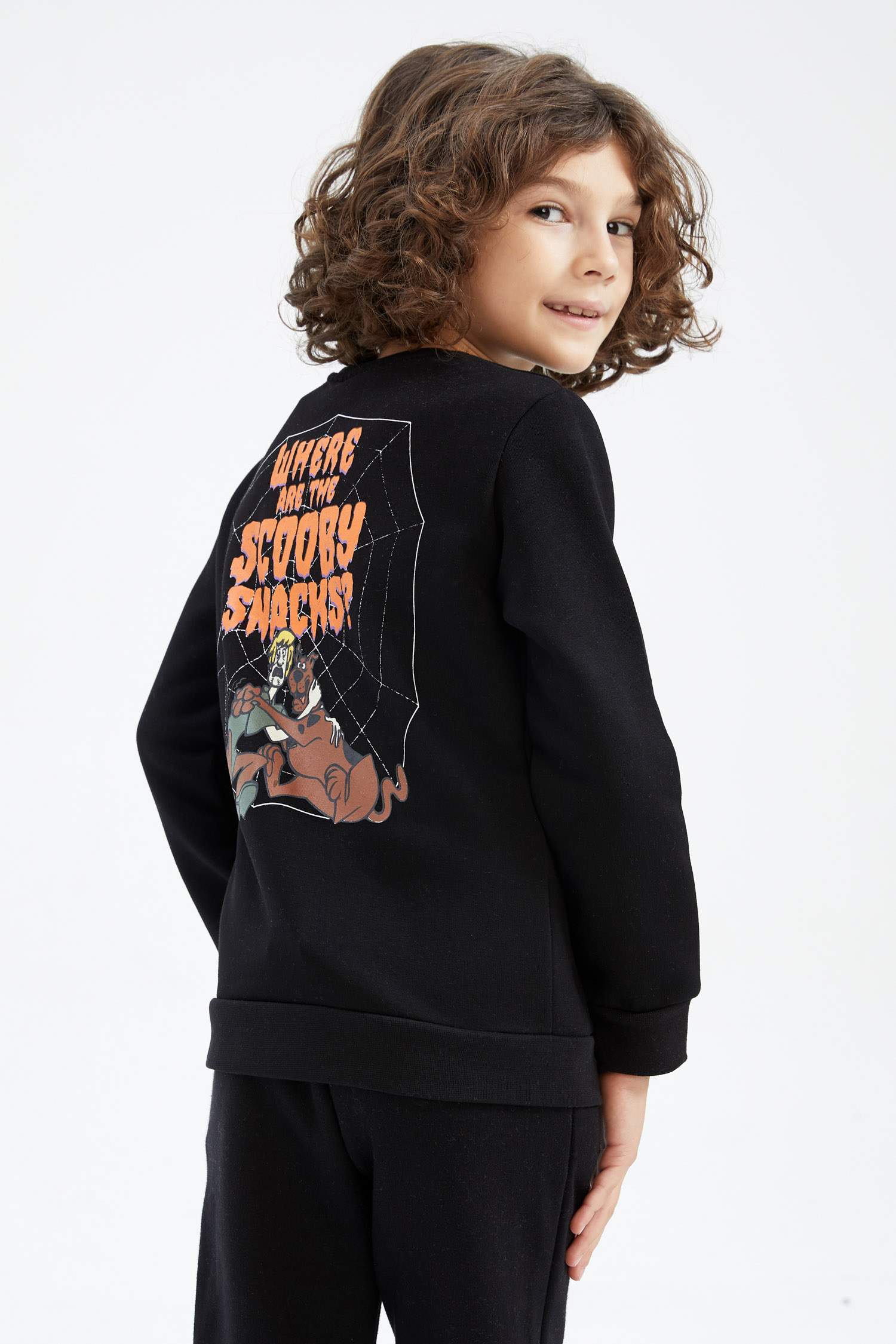 Regular Fit Scooby Doo Licensed Crew Neck Sweatshirt