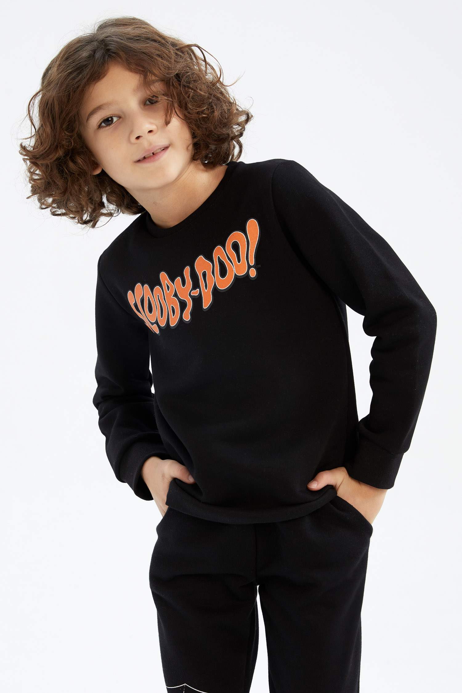 Regular Fit Scooby Doo Licensed Crew Neck Sweatshirt