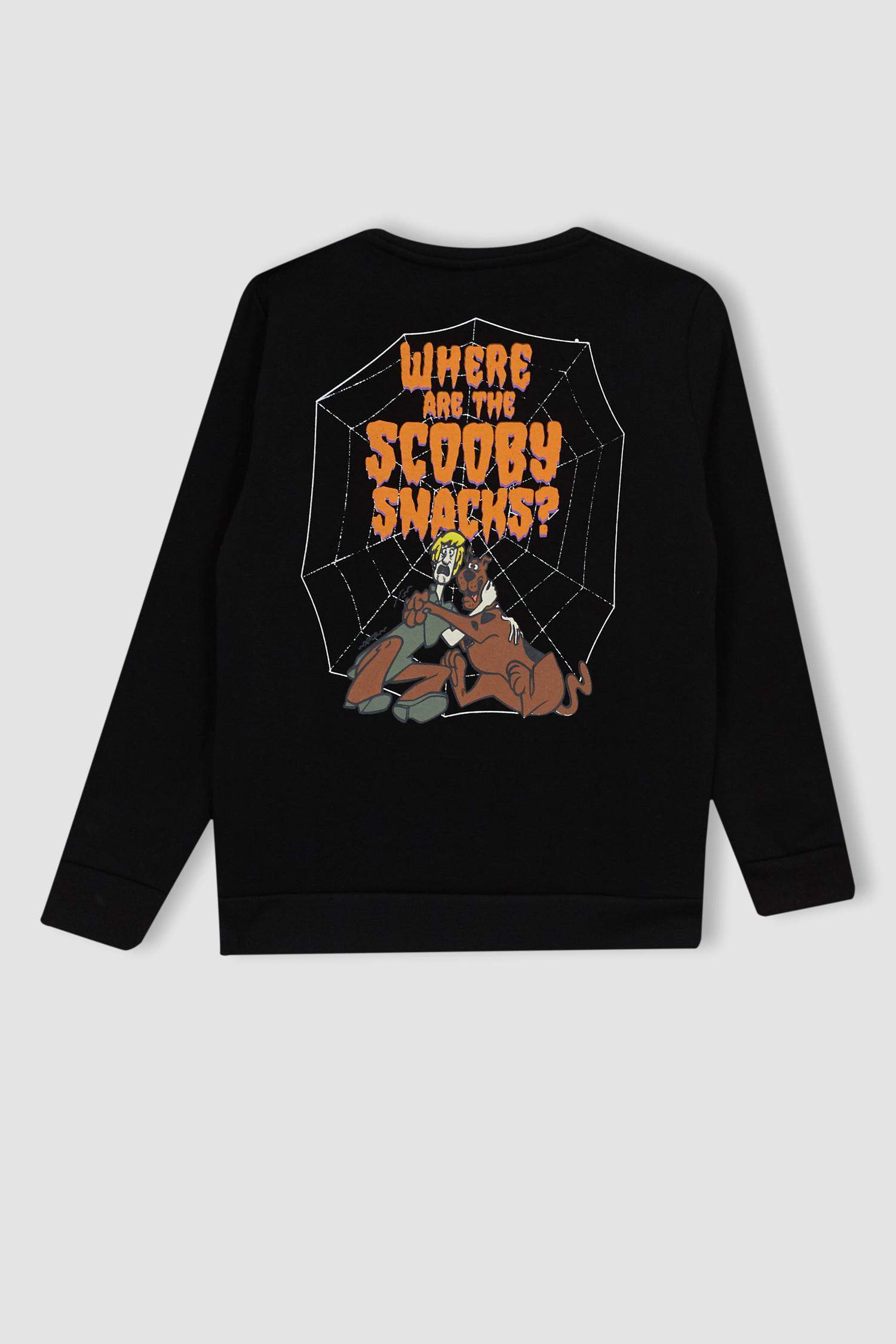 Regular Fit Scooby Doo Licensed Crew Neck Sweatshirt