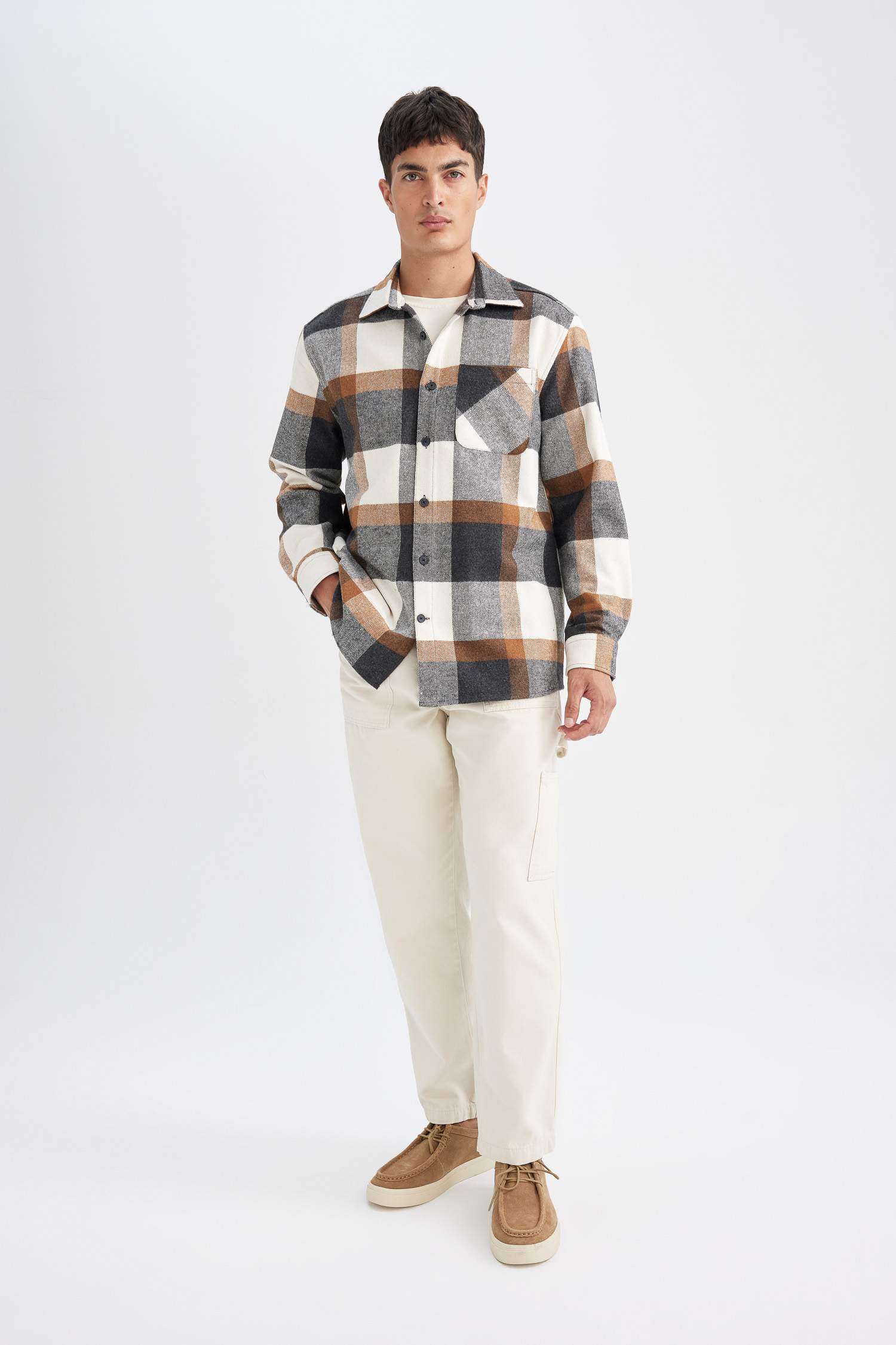 Relax Fit Oduncu Uzun Kollu Gömlek