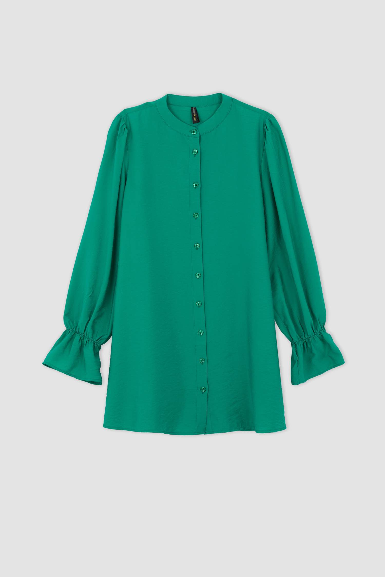 تونيك قصة عادية بياقة مستديرة