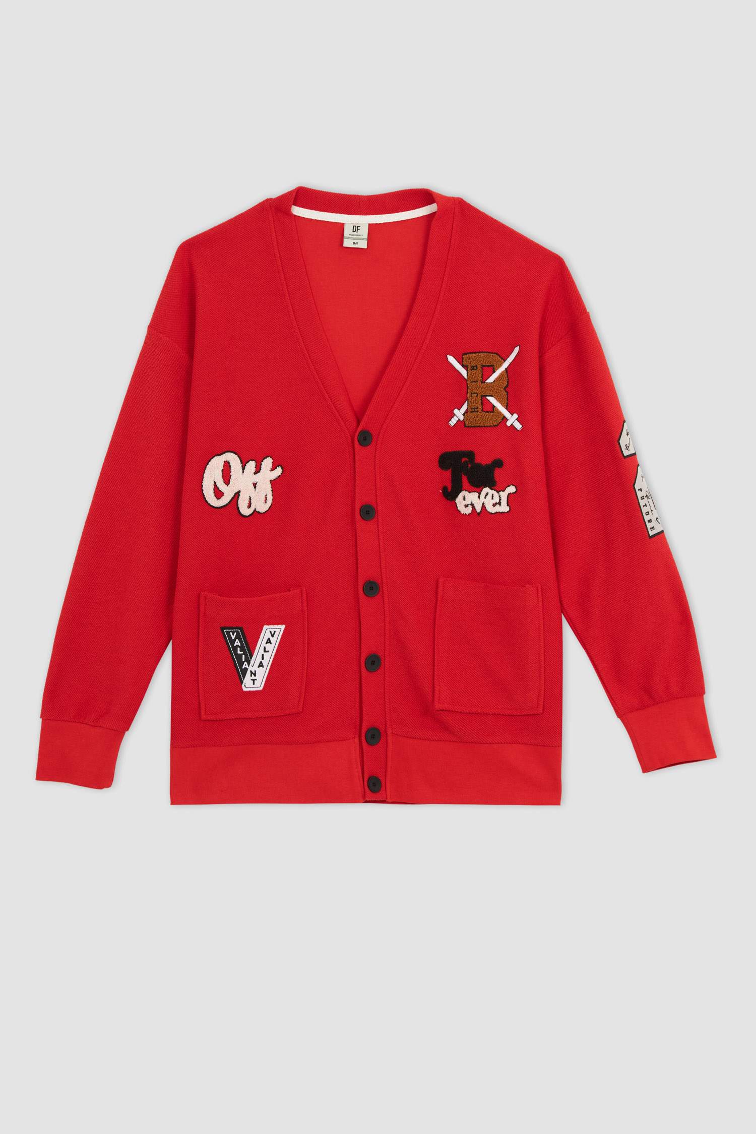 Кардиган с V-образным вырезом мягкий