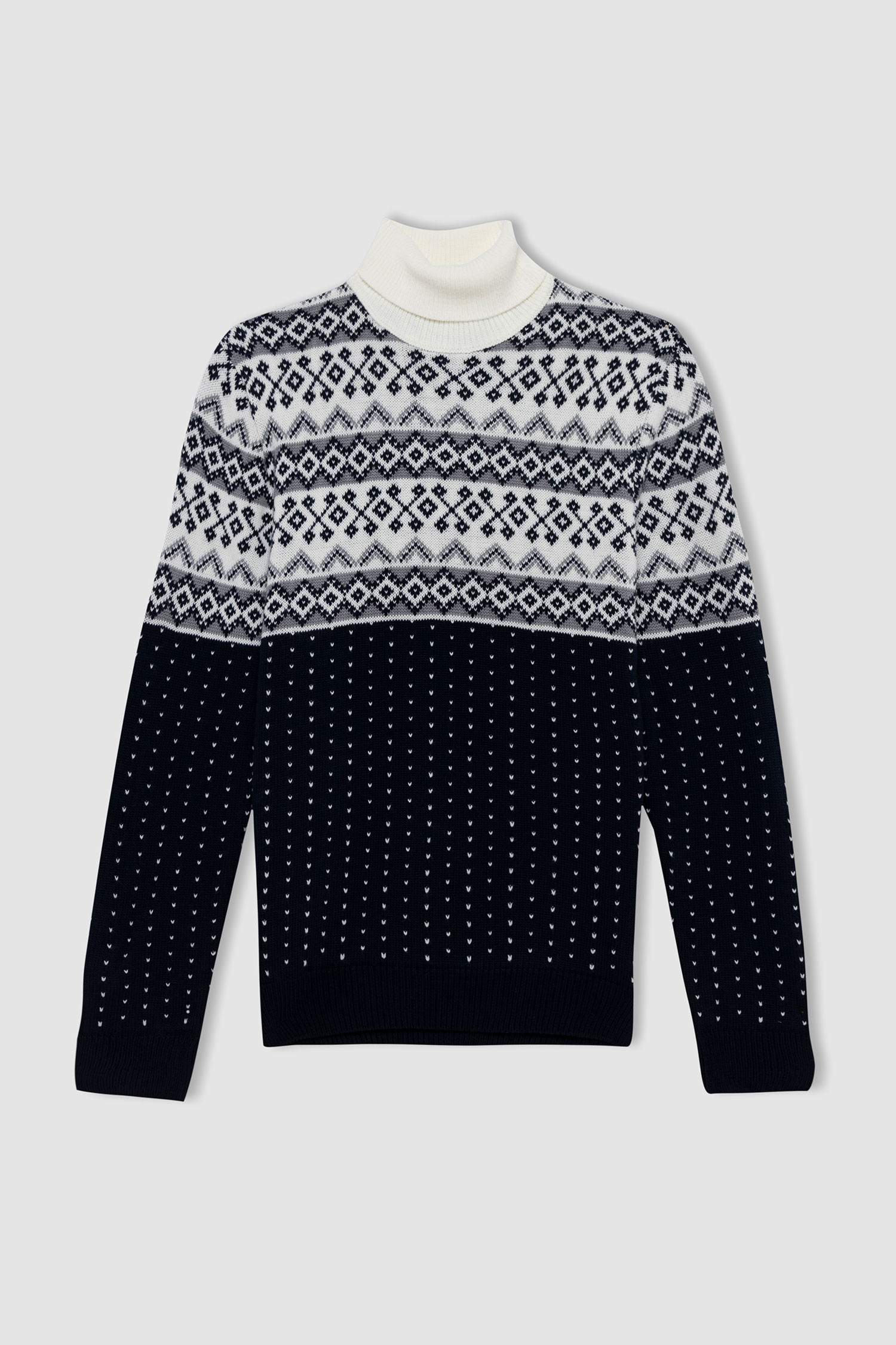 Regular Fit Turtleneck Knitwear Pullover