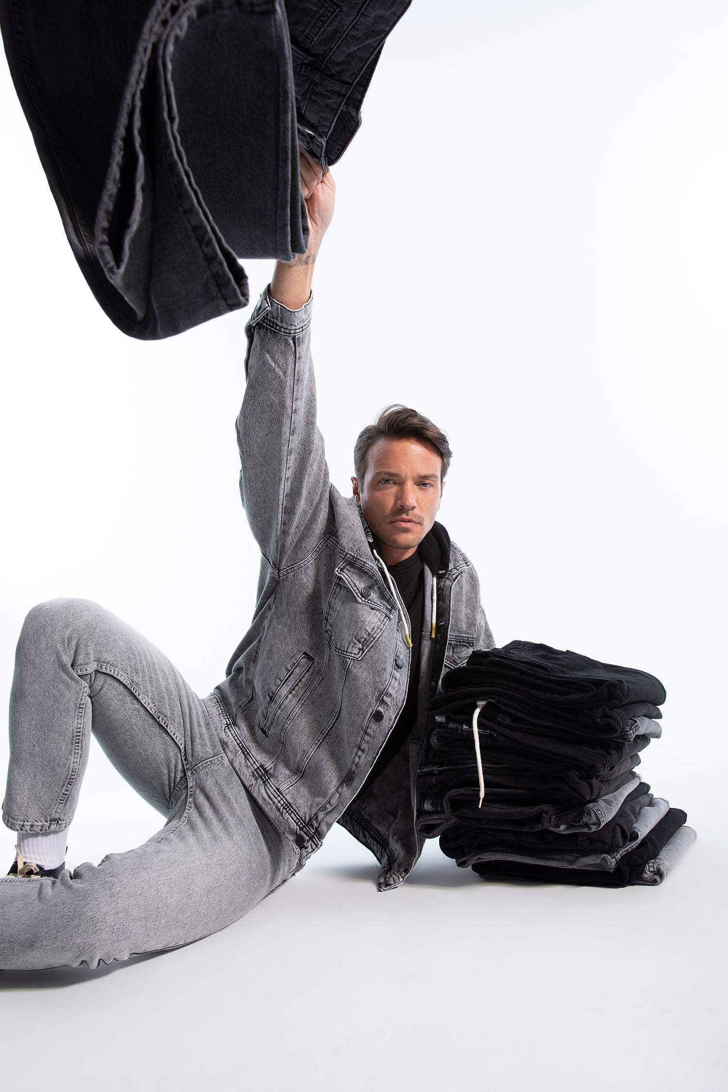 Oversize Geniş Kalıp Kapüşonlu Ceket