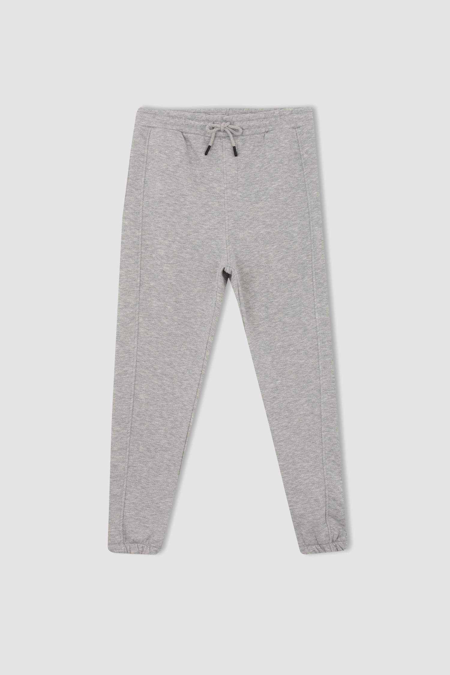 Standard Fit Thick Sweatshirt Fabric Rib Hem Jogger