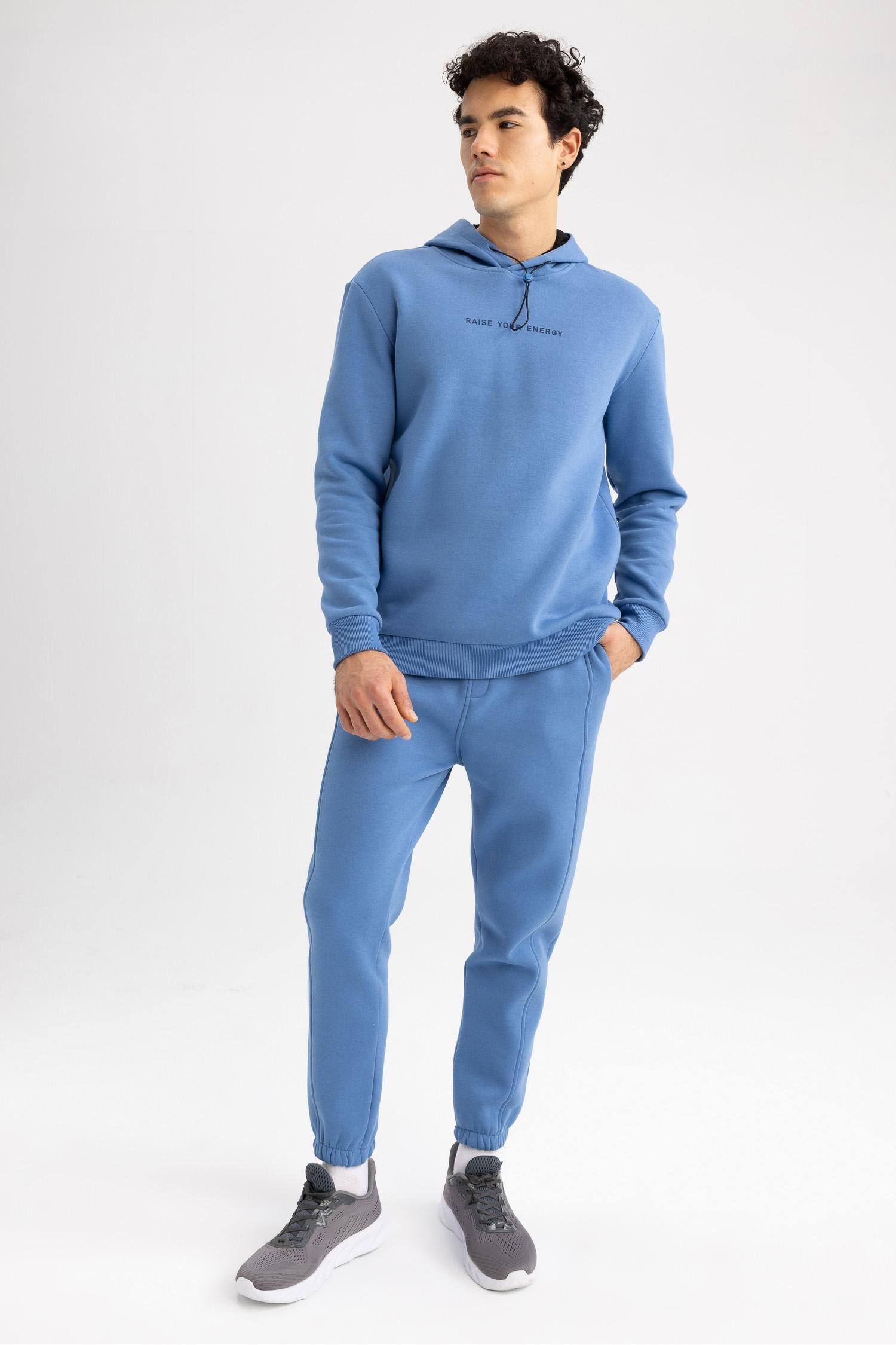 Blue MEN Defacto Fit Standard Fit Flexible Leg Jogger Sweatpants ...