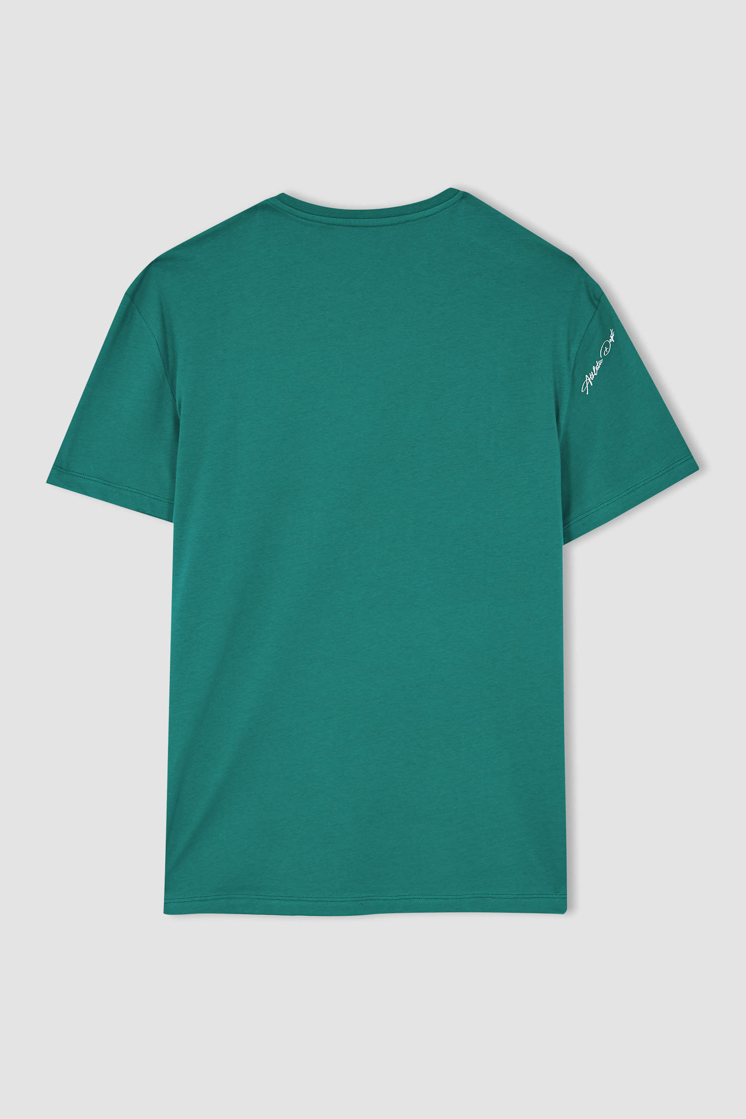 Green MEN Regular Fit Crew Neck T-Shirt 2630676 | DeFacto