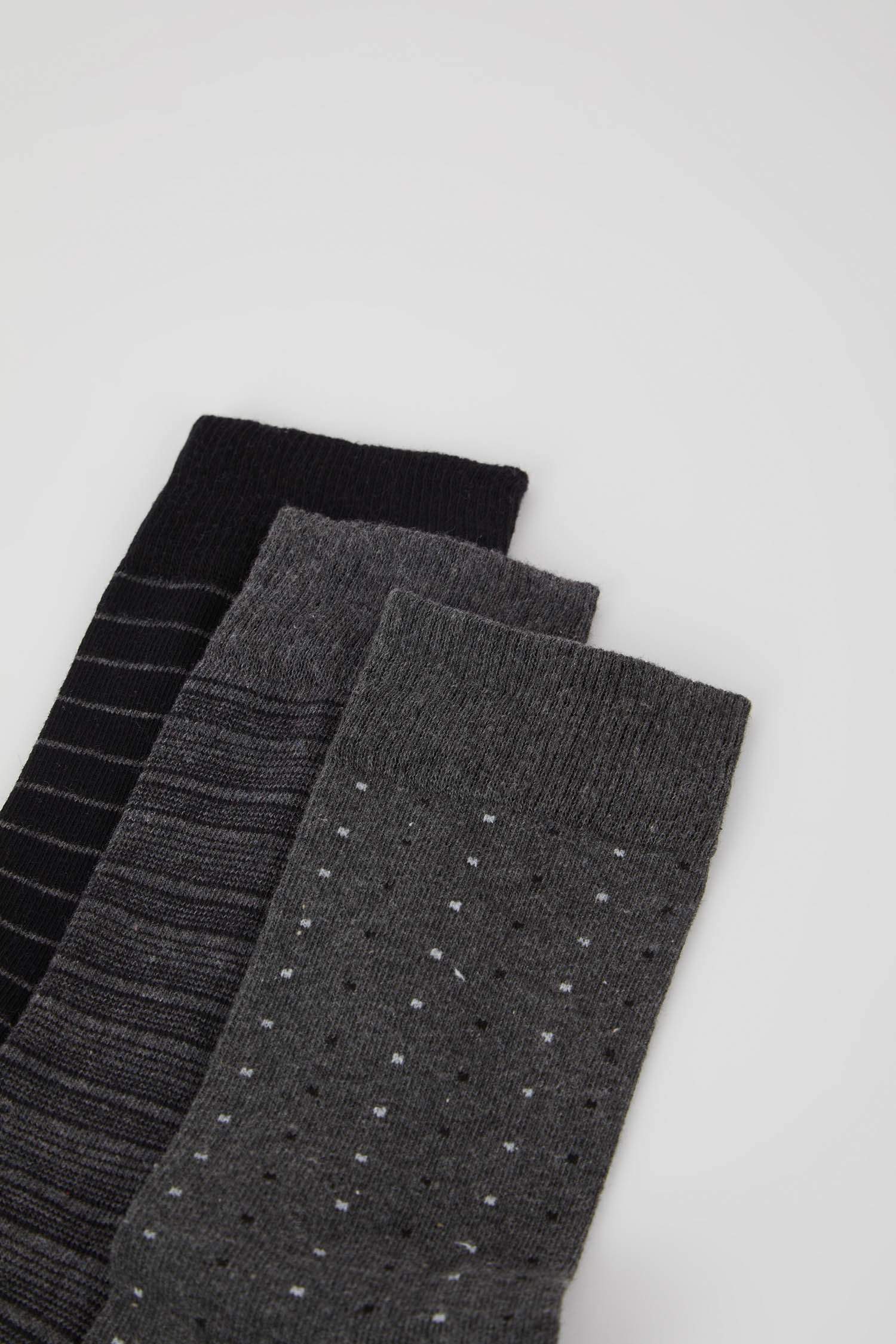 Длинные носки из хлопка для мужчин, 3 пары