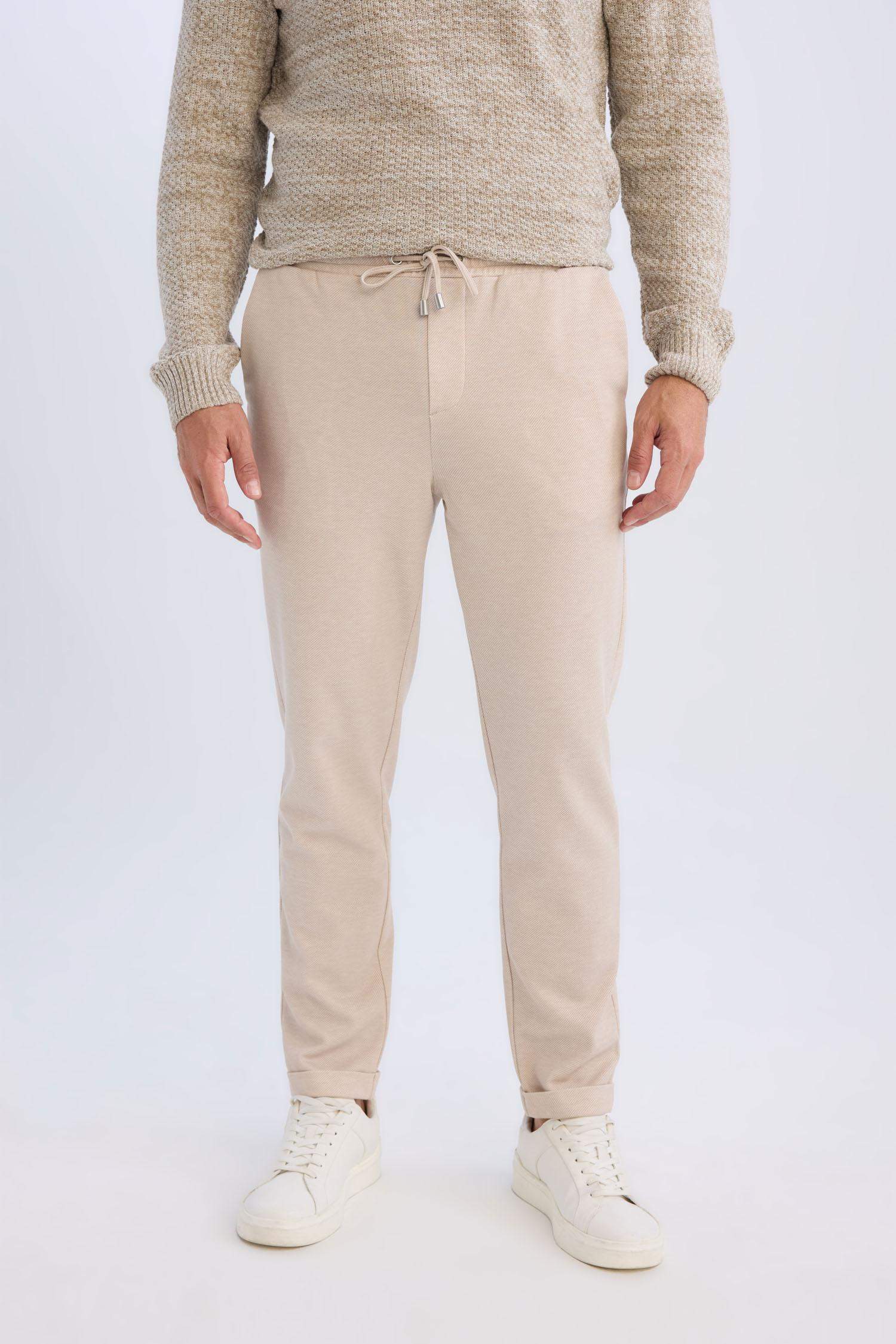 Jogger Duble Paça Yazlık Rahat Esnek Kumaş Pantolon