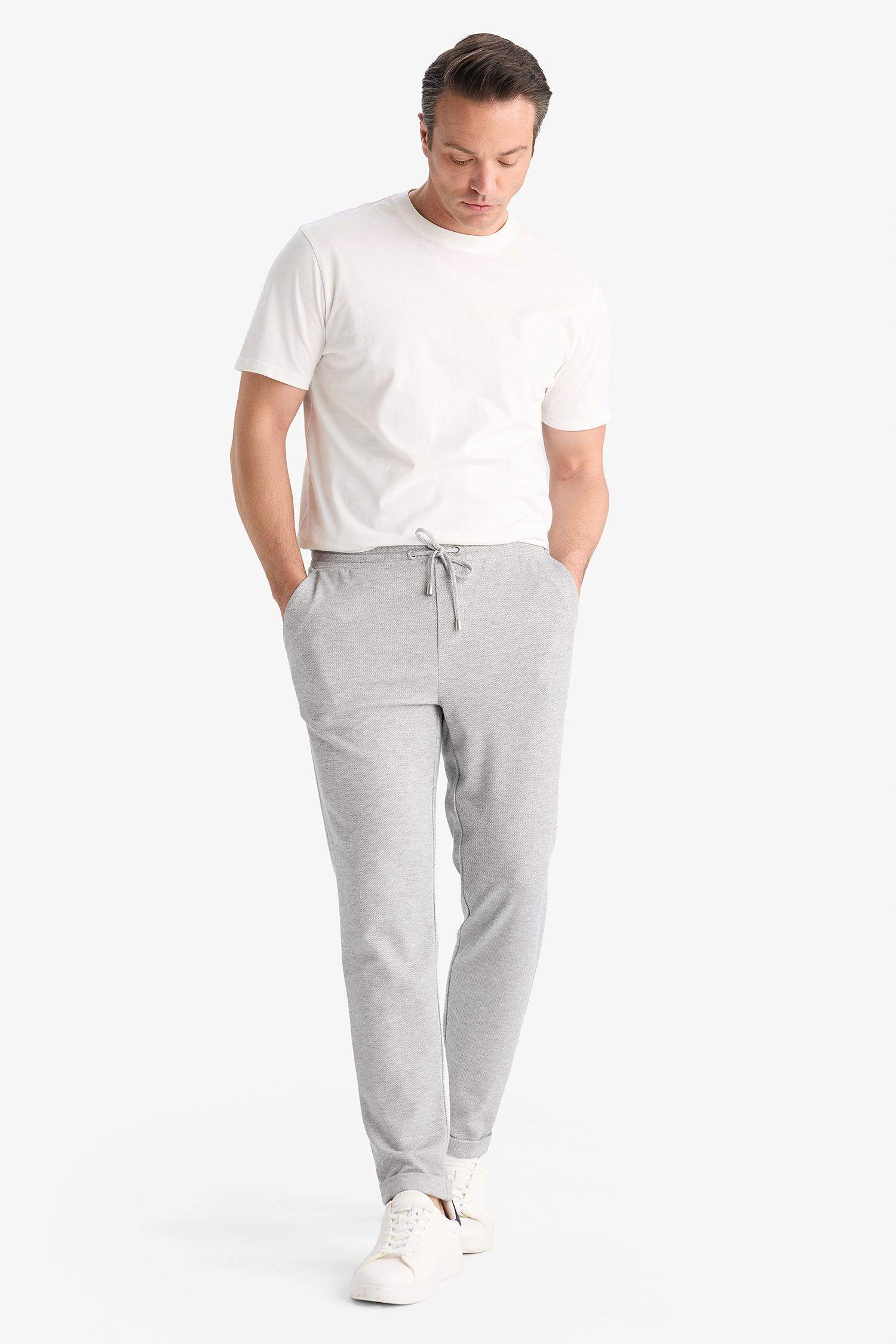 Jogger Duble Paça Yazlık Rahat Esnek Kumaş Pantolon