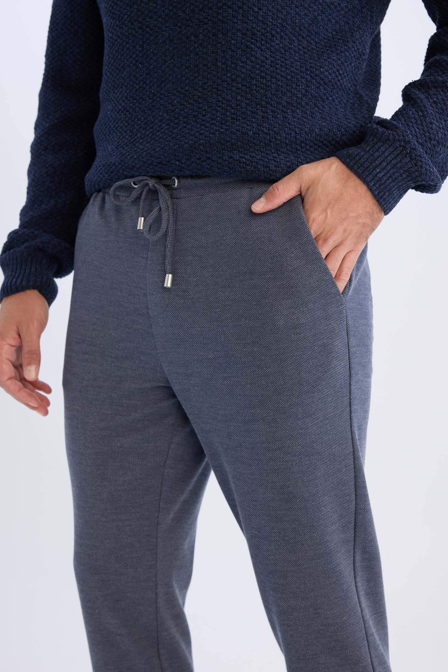 Jogger Duble Paça Yazlık Rahat Esnek Kumaş Pantolon