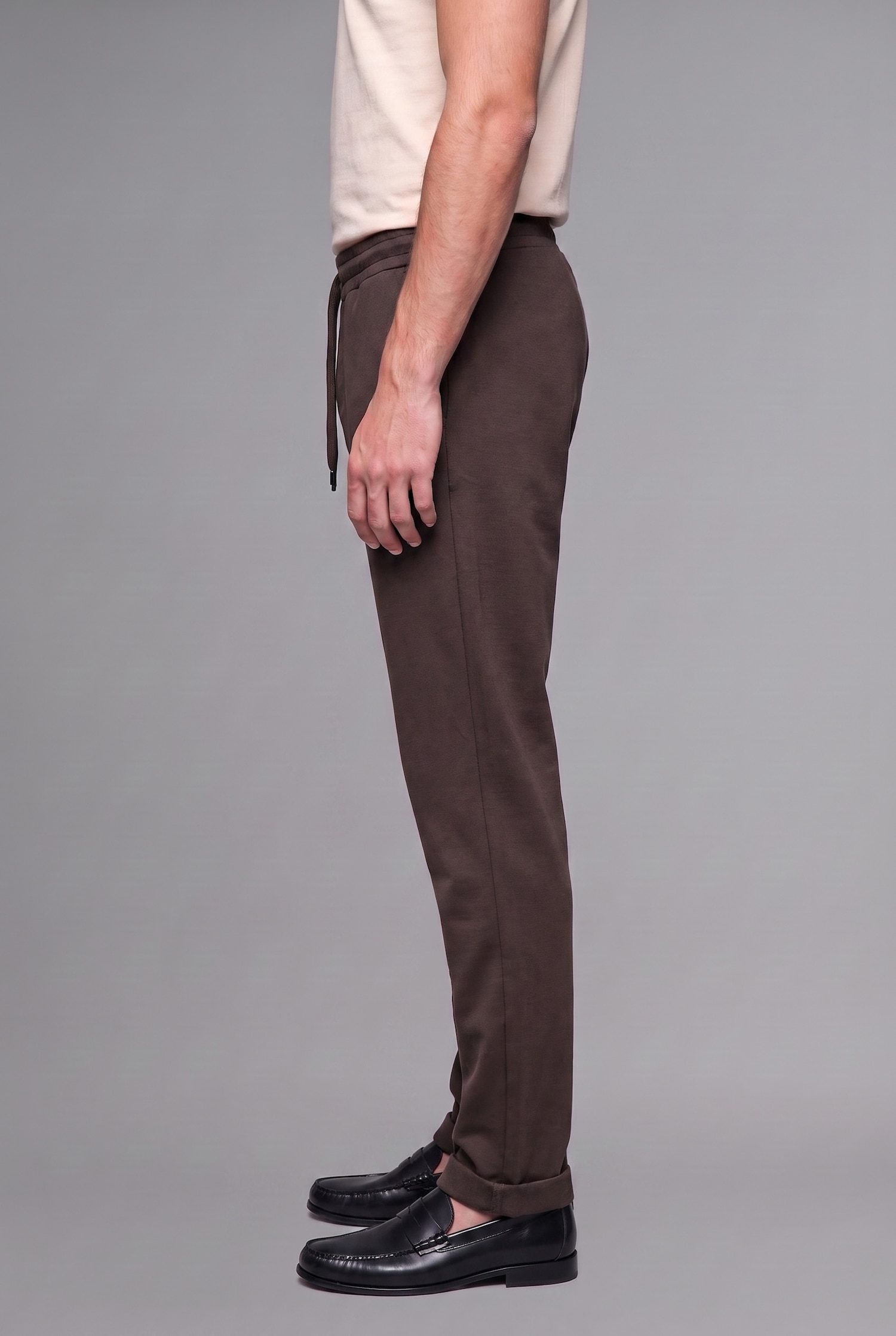 DeFacto Esnek Kumaş Beli Bağcıklı Tailored Eşofman Altı görsel 3