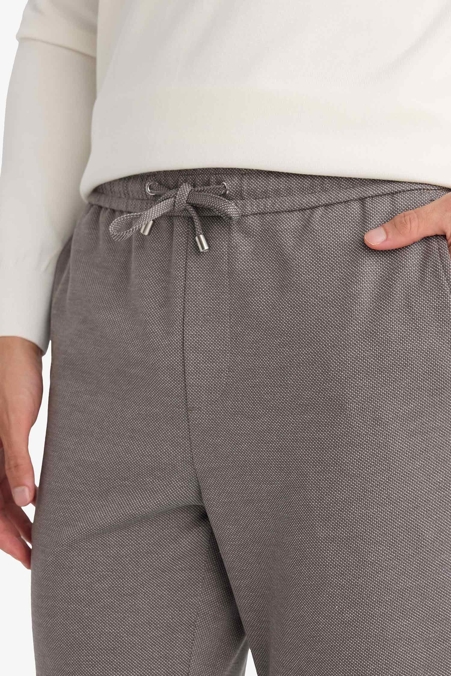 DeFacto Esnek Kumaş Taılored Fıt Duble Paça Pantolon görsel 5