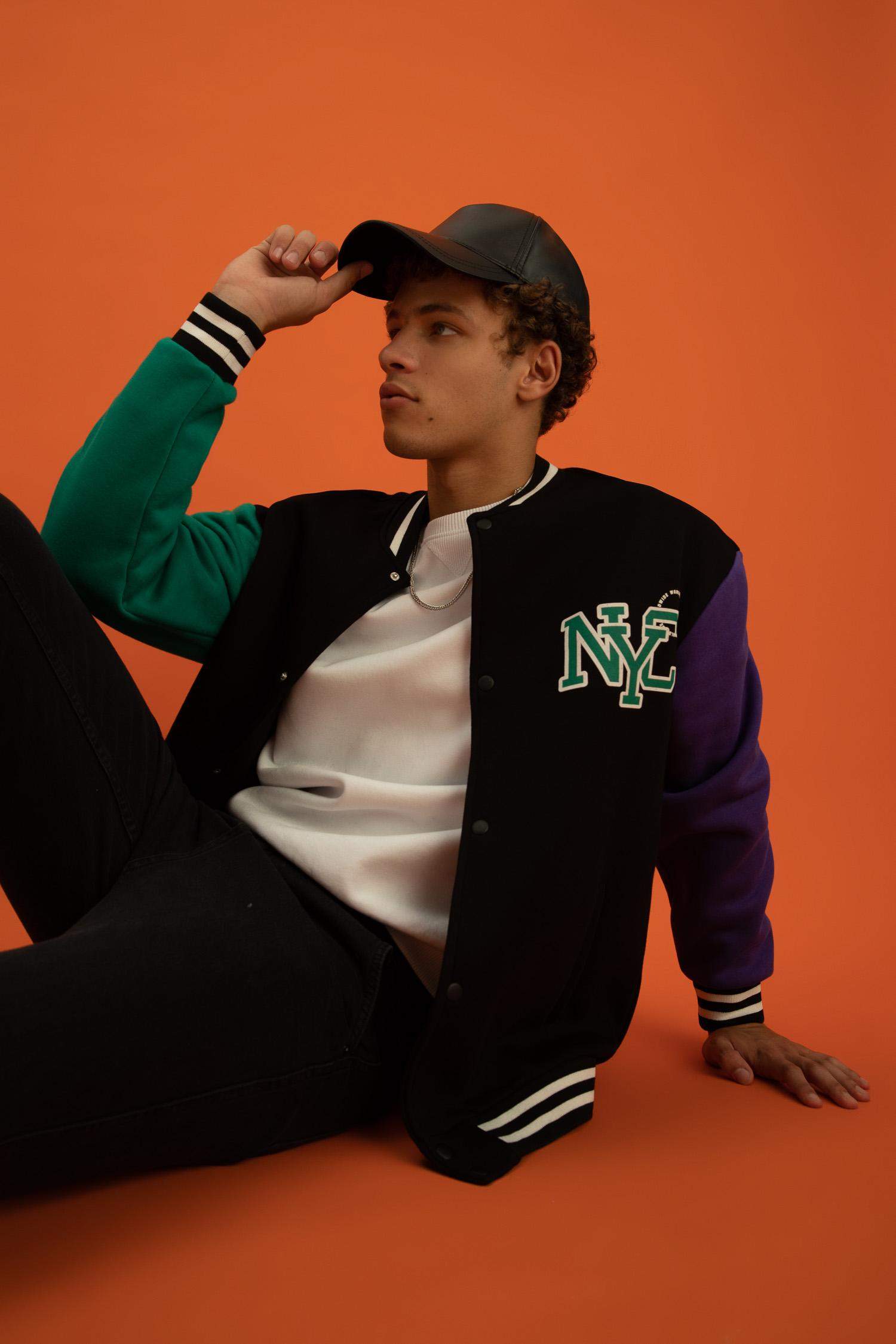 Кардиган оверсайз с принтом для мужчин