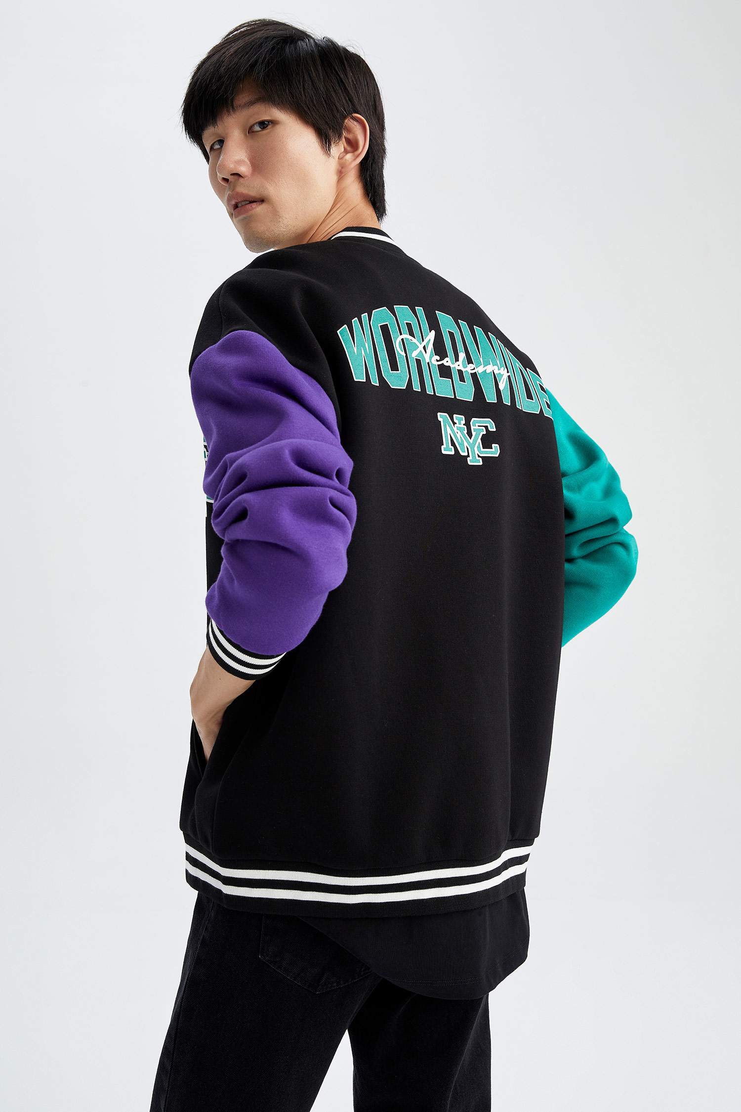 Кардиган оверсайз с принтом для мужчин