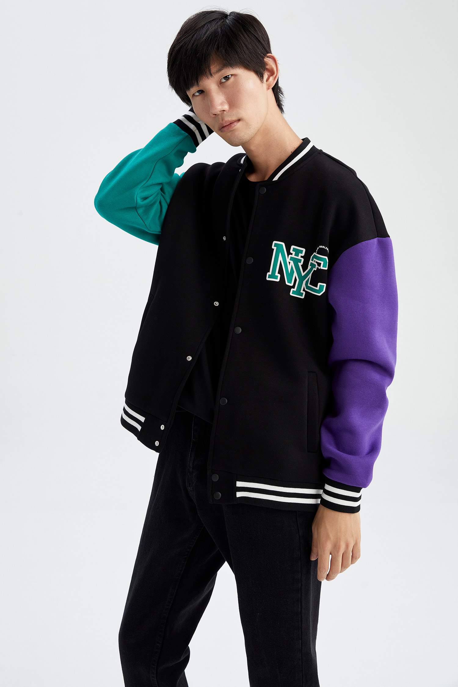 Кардиган оверсайз с принтом для мужчин