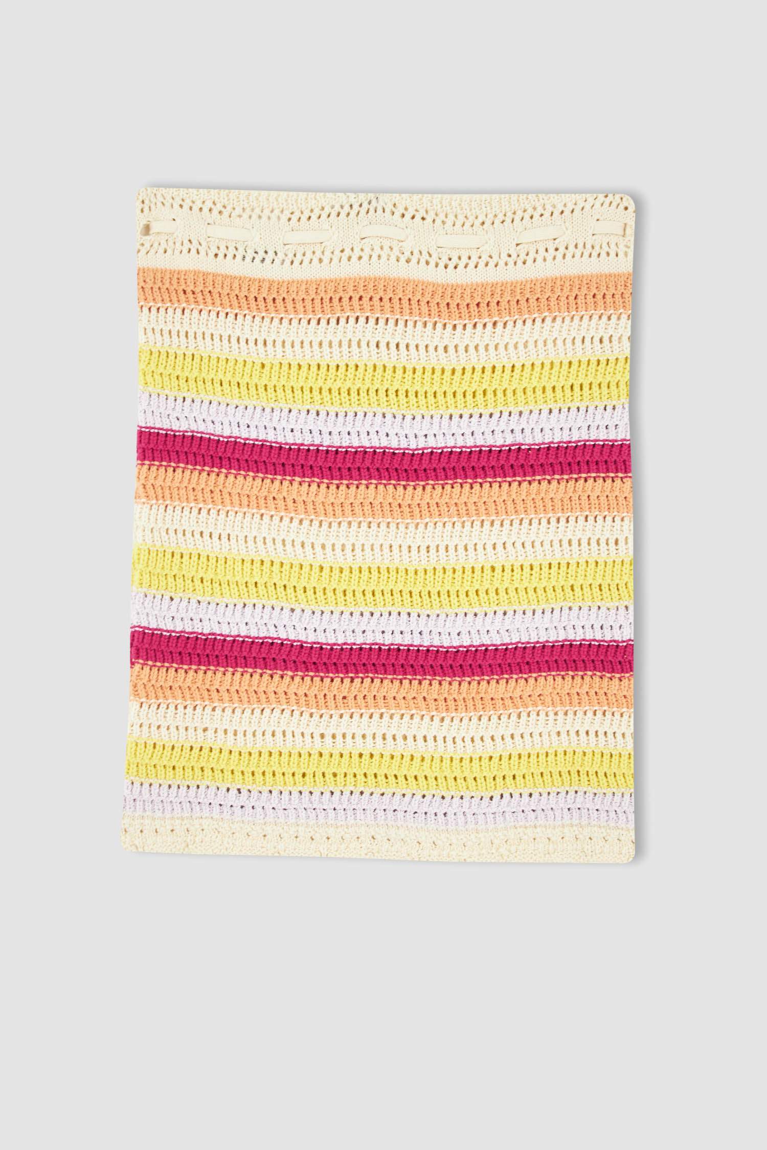 Ecru Damen Slim Fit kurzer Rock 2537695 | DeFacto 