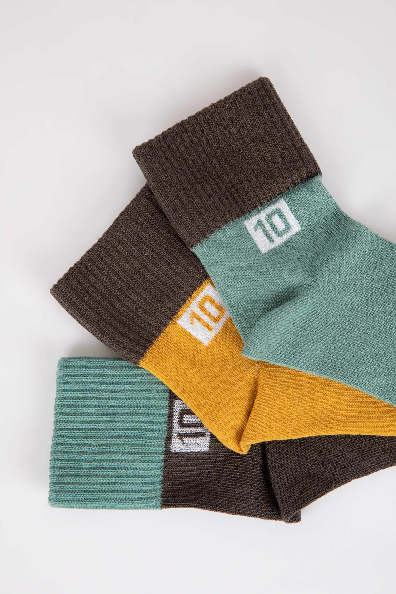 Mixed Color BOYS & TEENS Boy 3 piece Long sock 2565451 DeFacto