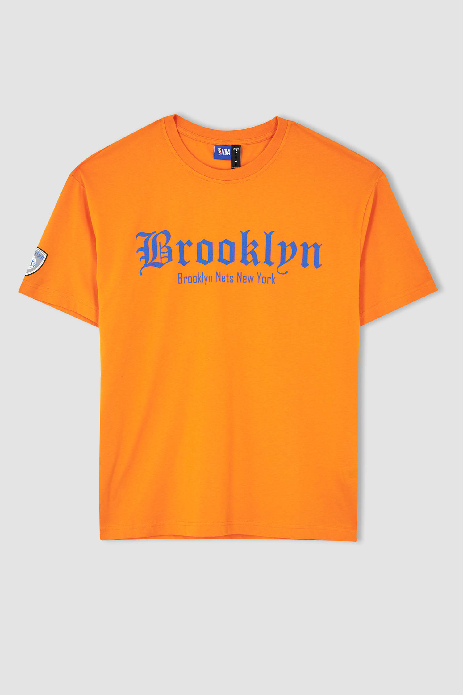 Defacto Fit NBA Brooklyn Nets Boxy Fit Sürdürülebilir Tişört. 8