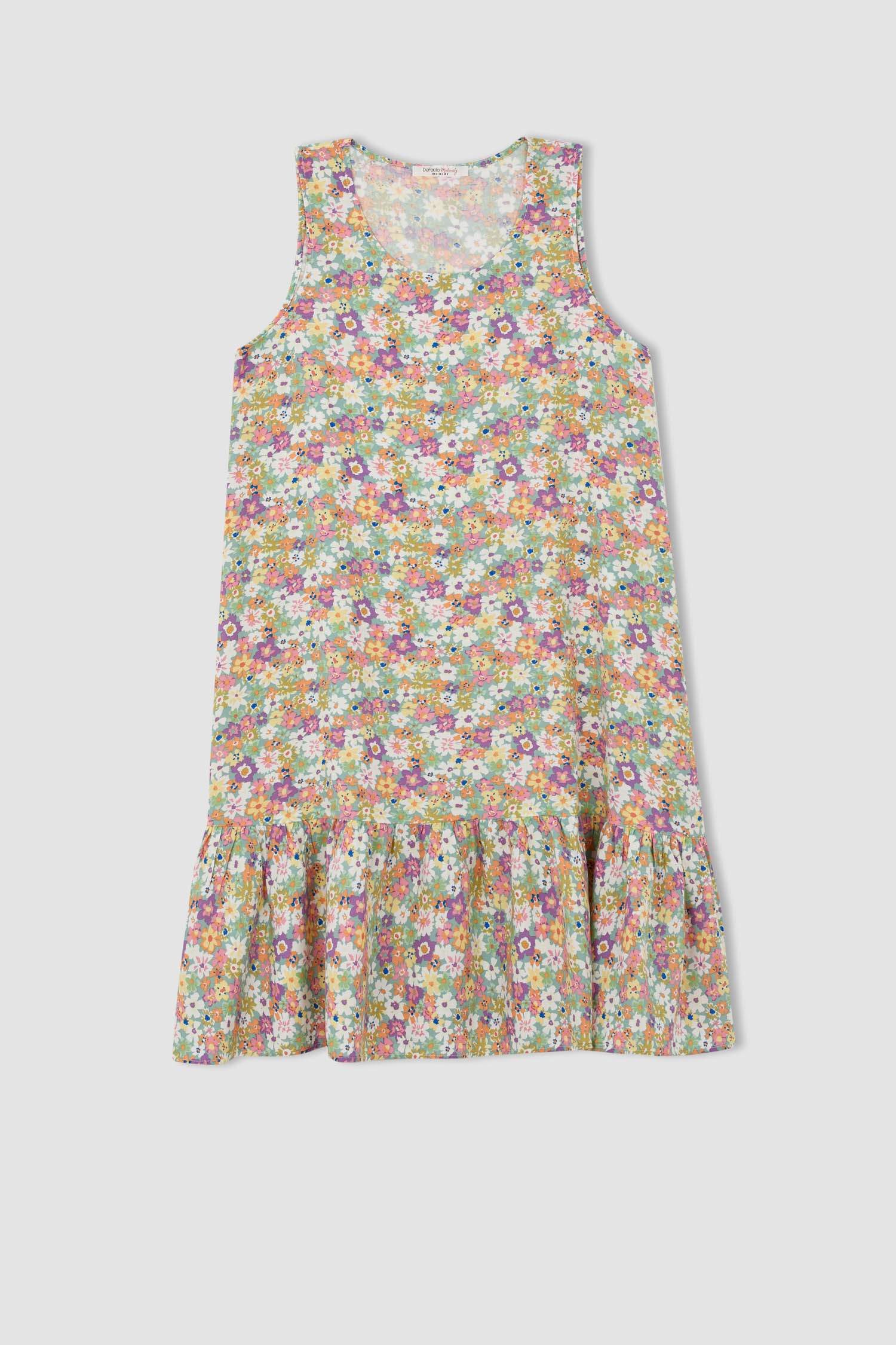 فستان للحوامل ميدي قصة عادية