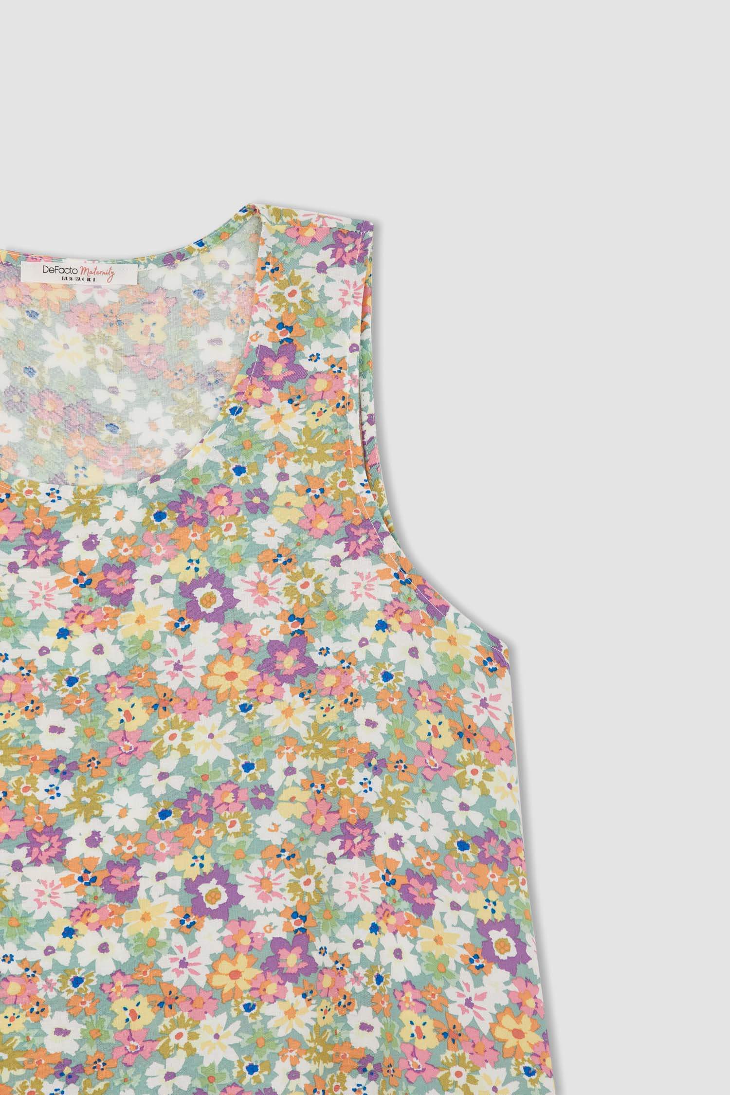 فستان للحوامل ميدي قصة عادية