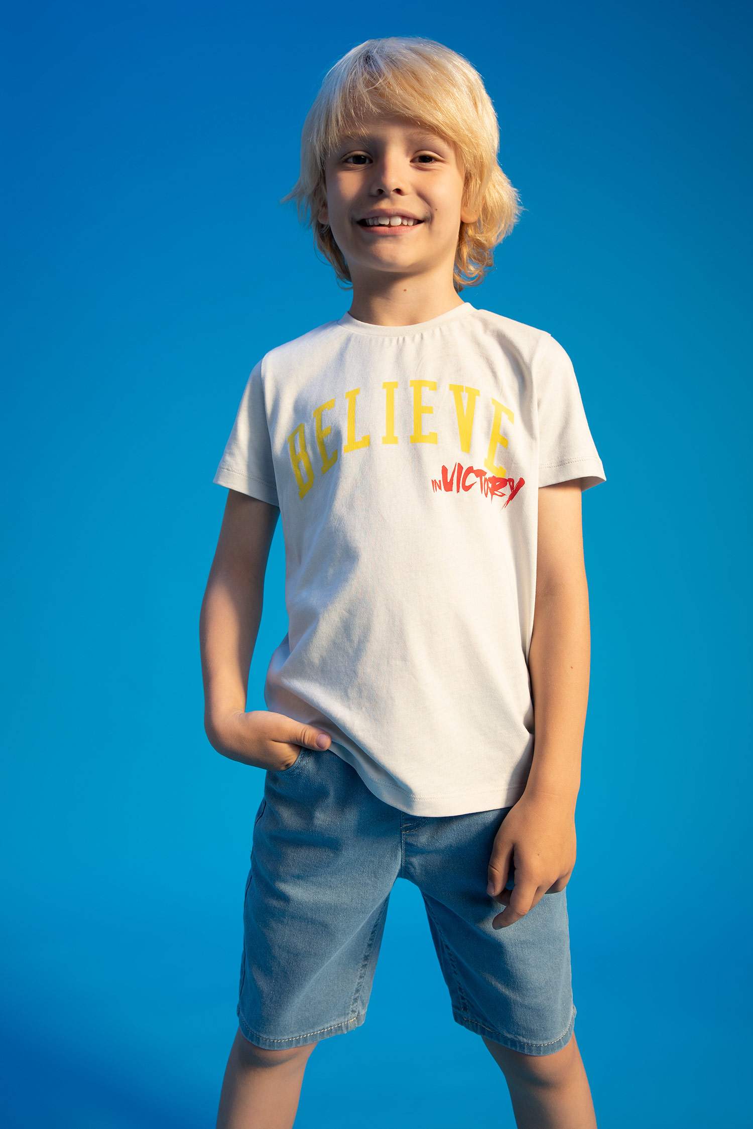 T-shirt à manches courtes Col rond Garçon