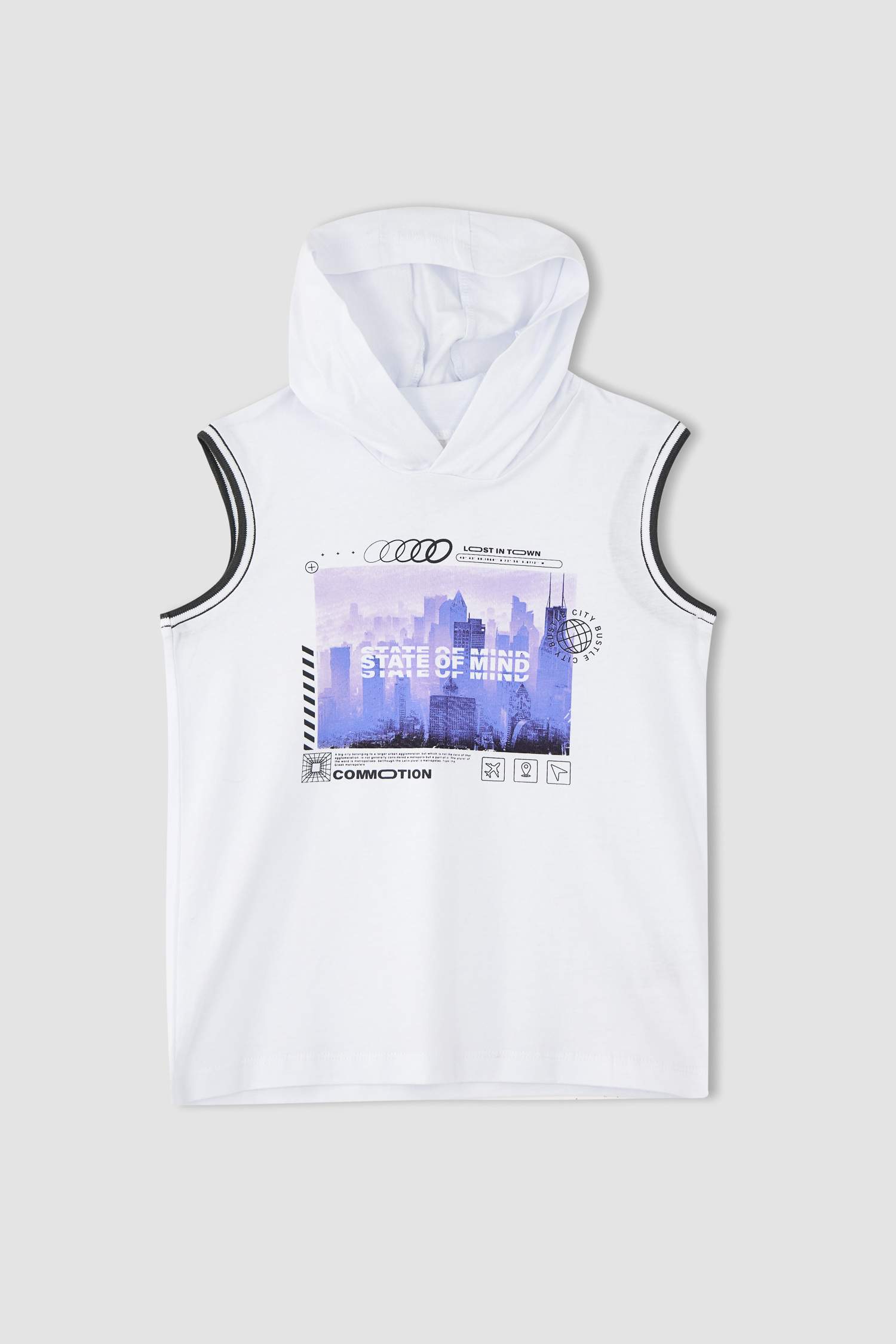 Майка с капюшоном для мальчиков