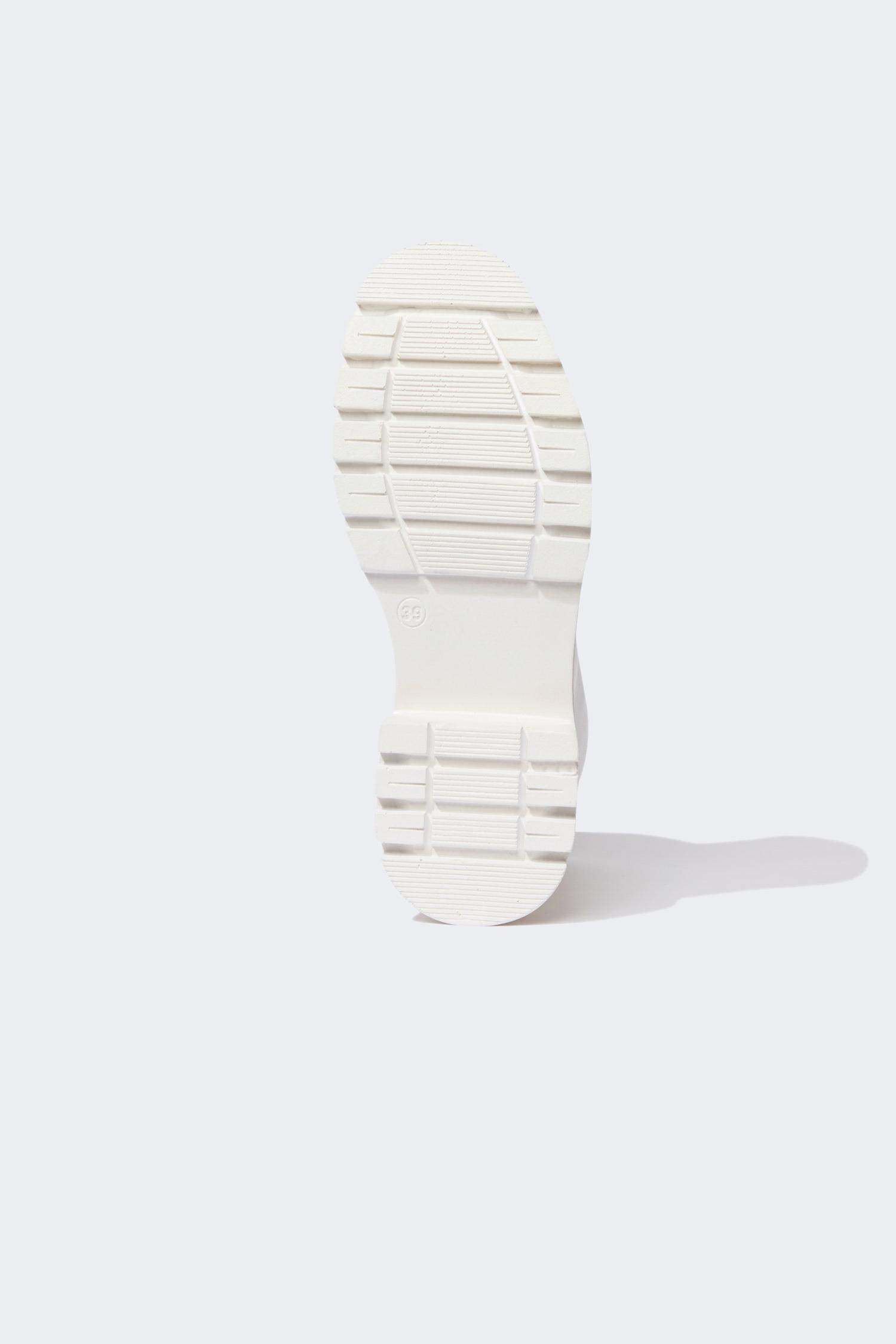 Faux Leather Thick Sole Boots