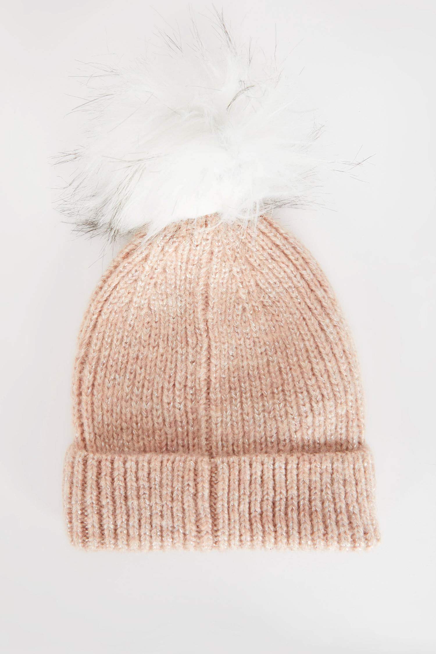 طقم سكارف و ايس كاب بناتي بينك - قطعتين