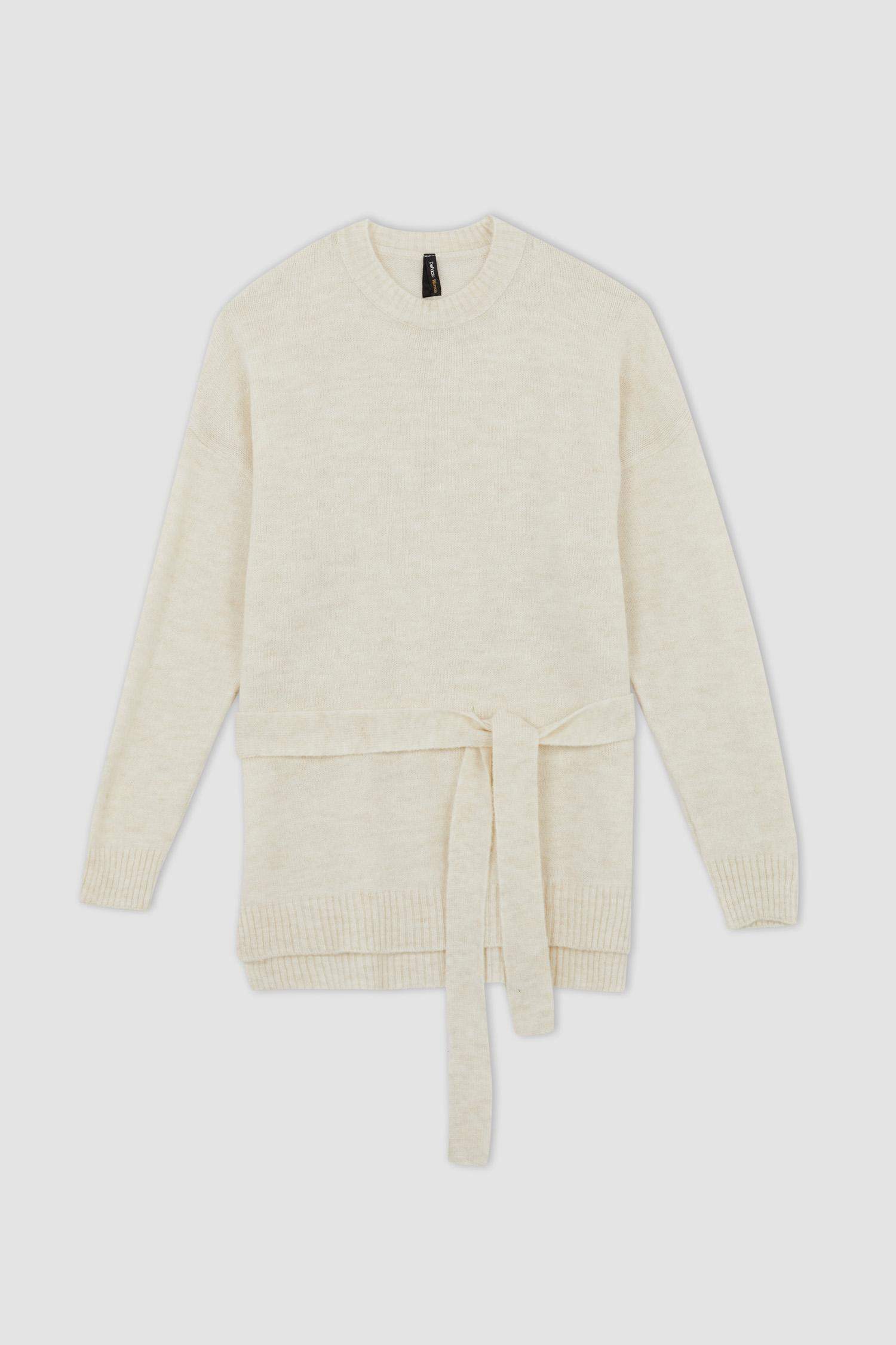 Relax Fit Crew Neck Pullover Tunic