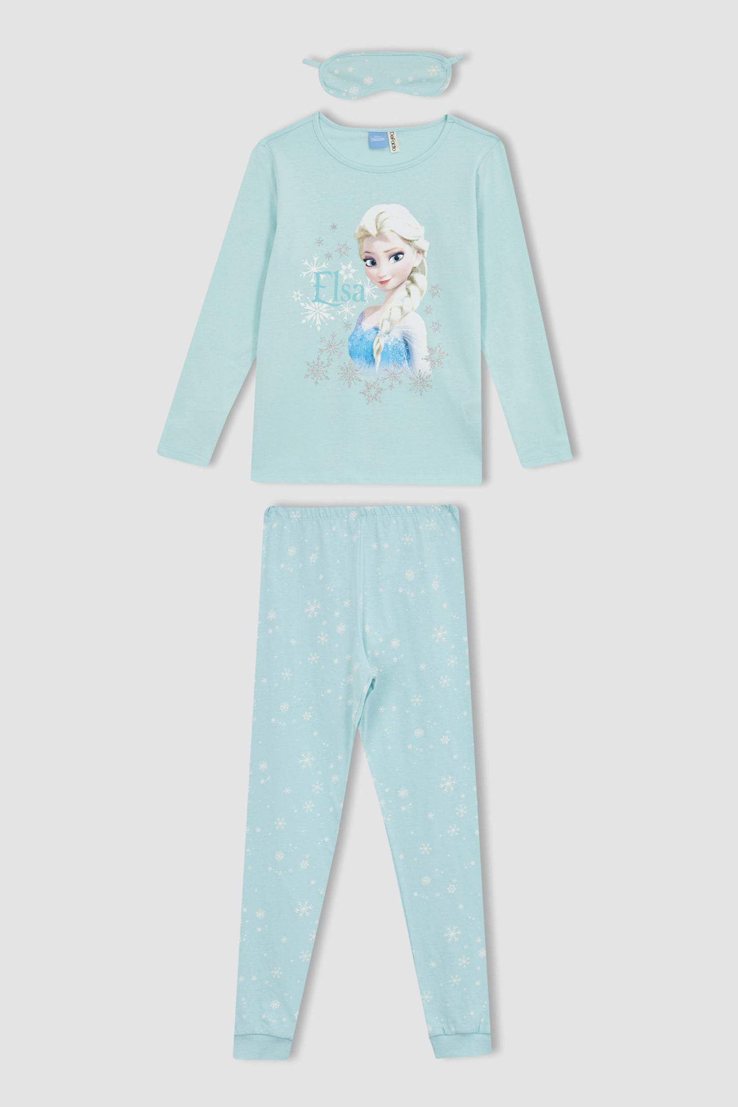 سيت بجامة قصة عادية Frozen مرخص من من قطعتين