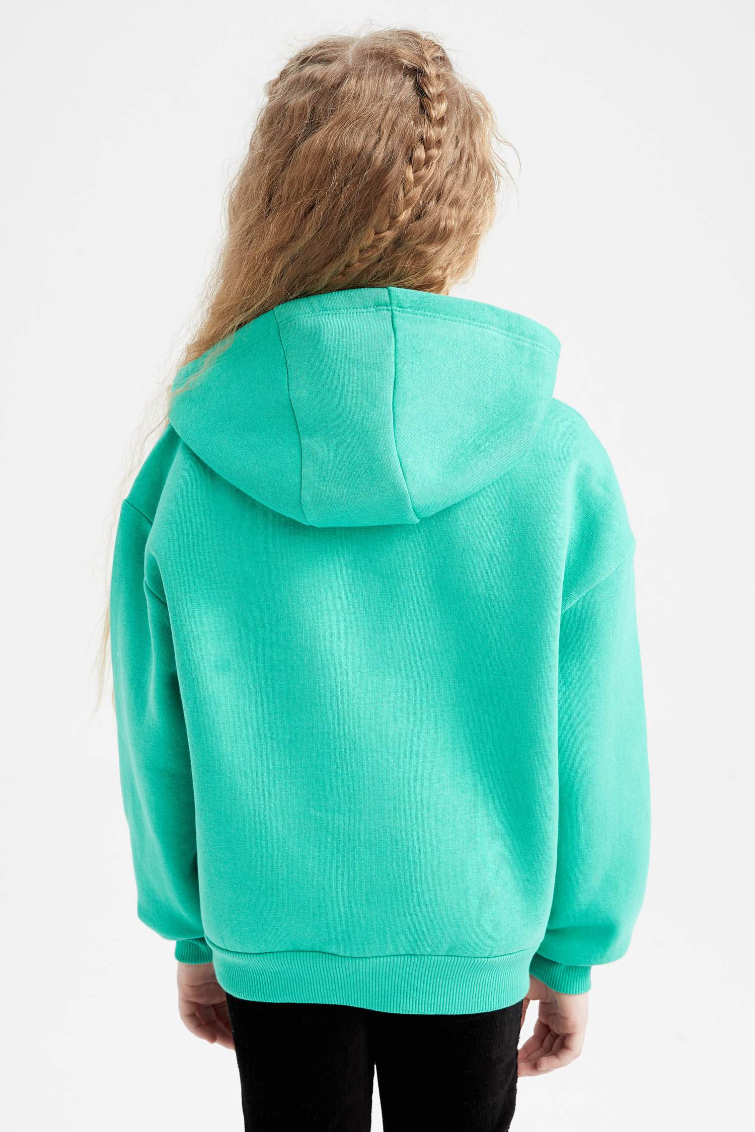 Світшот свободного крою з товстої тканини для дівчаток