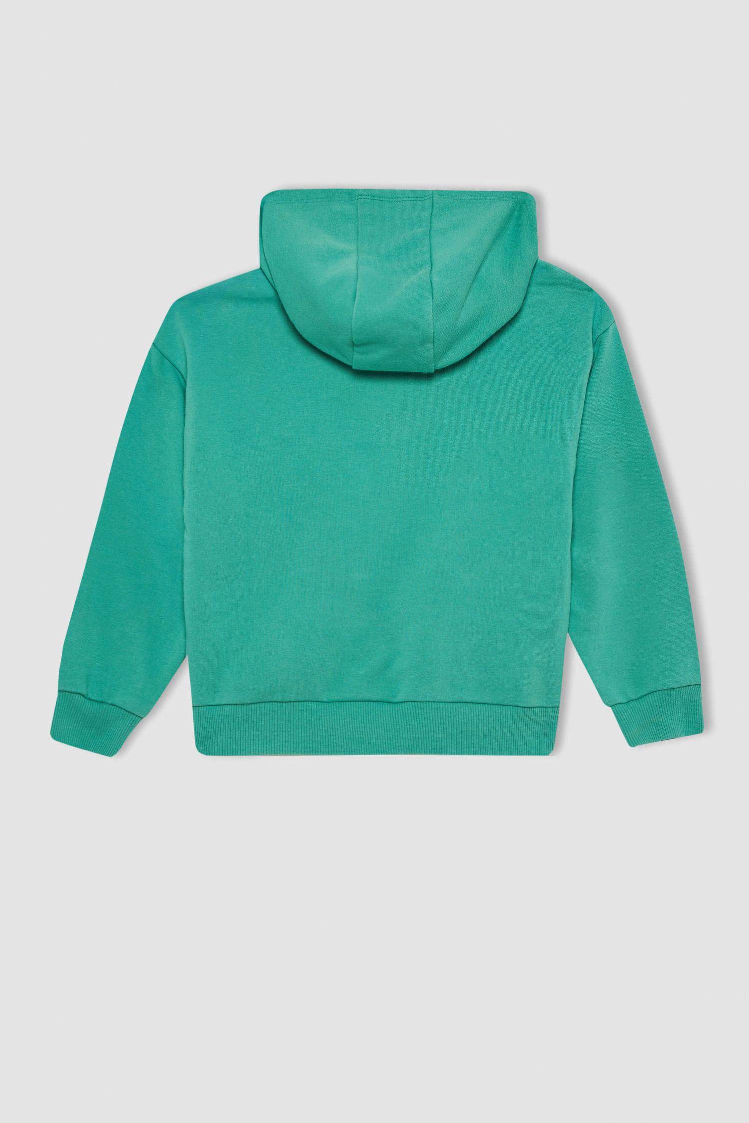 Світшот свободного крою з товстої тканини для дівчаток