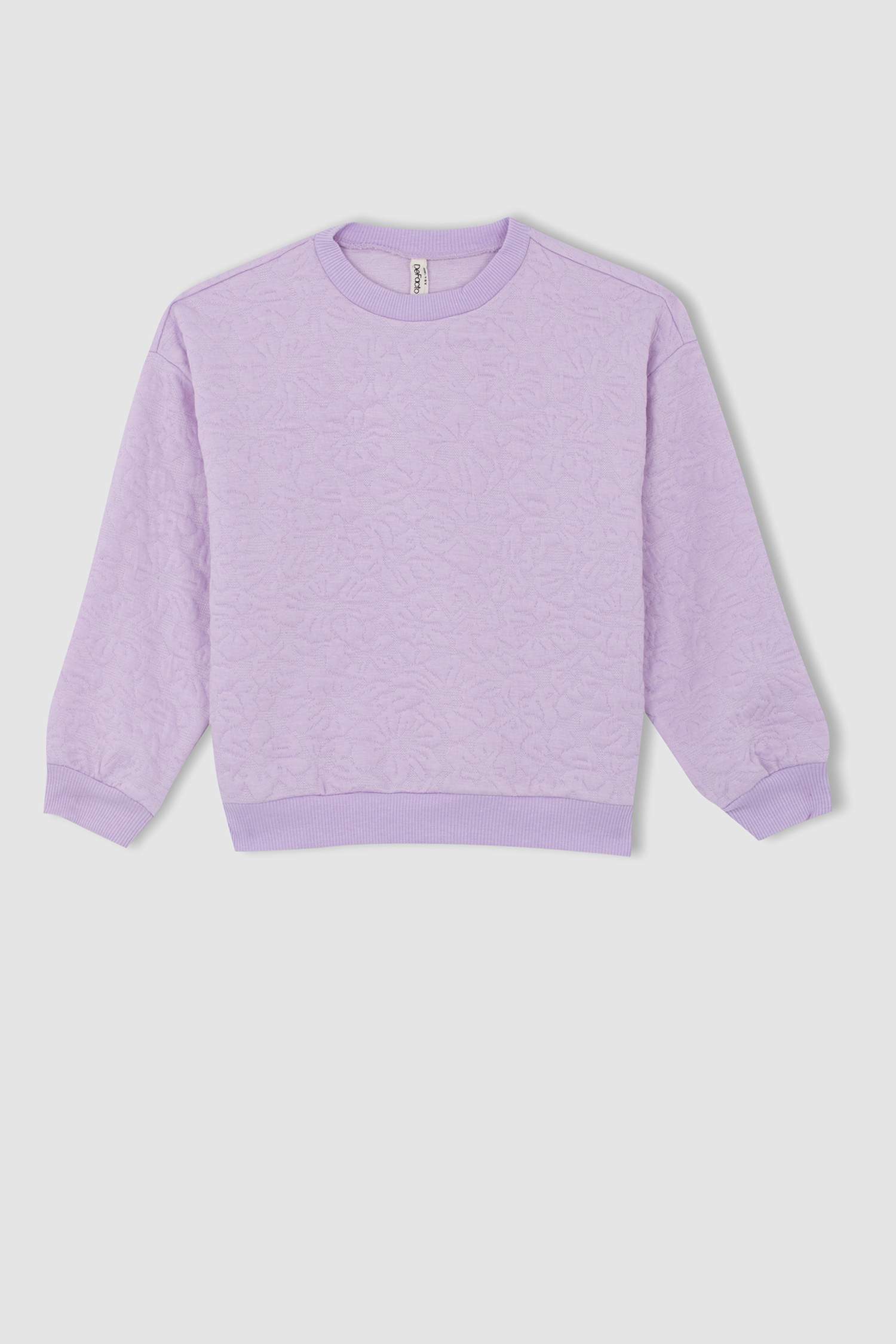 سويت شيرت قصة مريحة برقبة مستديرة