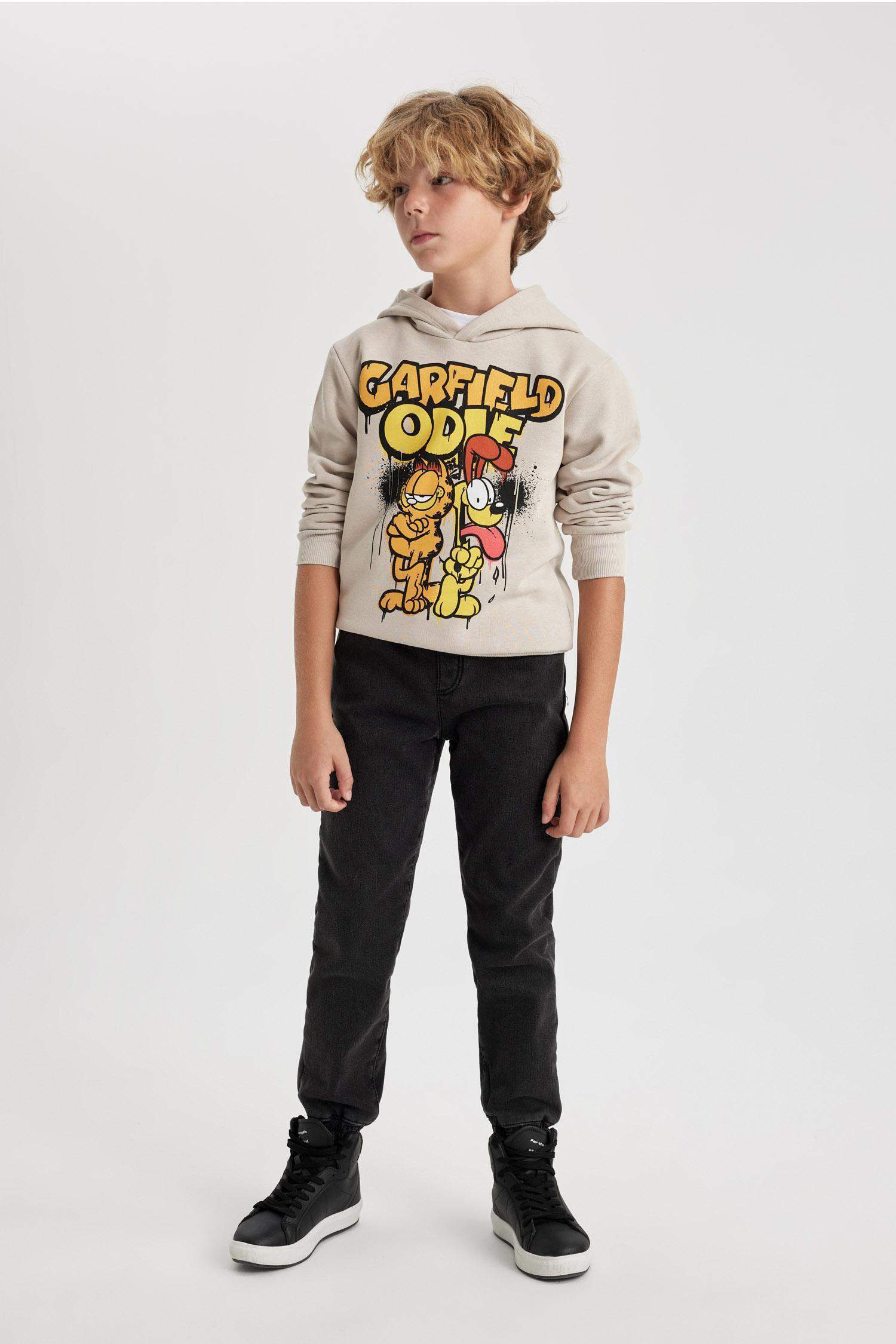 Boy Jogger Elastic Banded Leg Fleece Lined Jeans