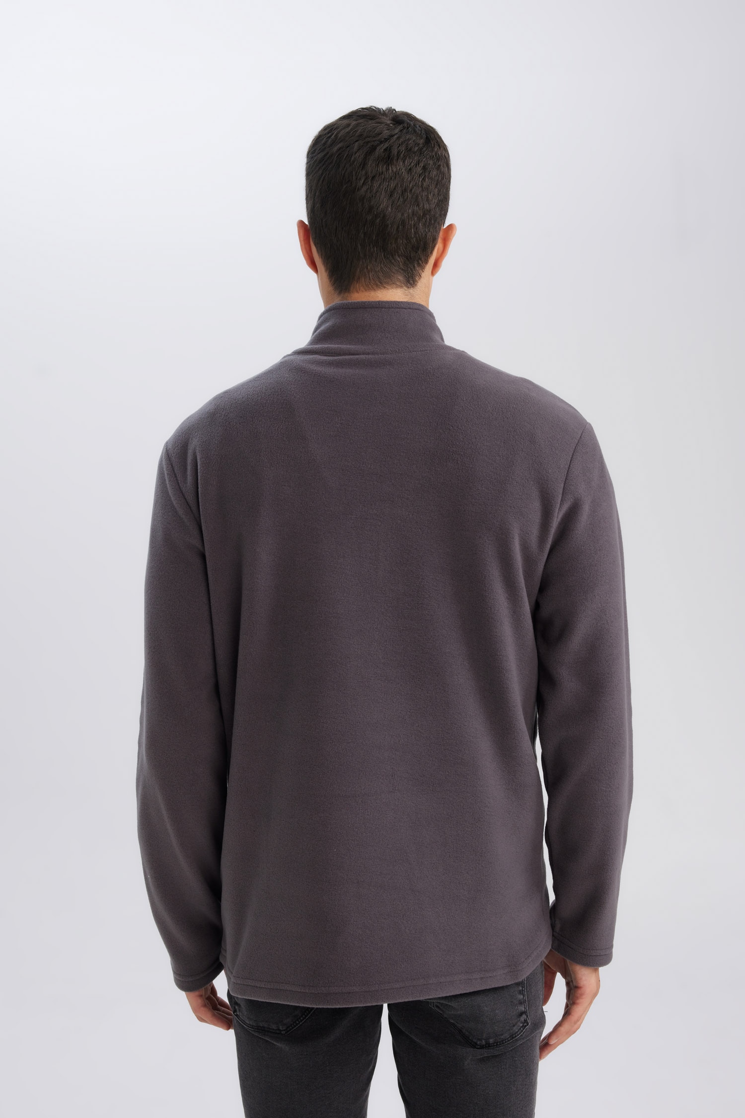 DeFacto Regular Fıt Polar Sweatshirt görsel 7