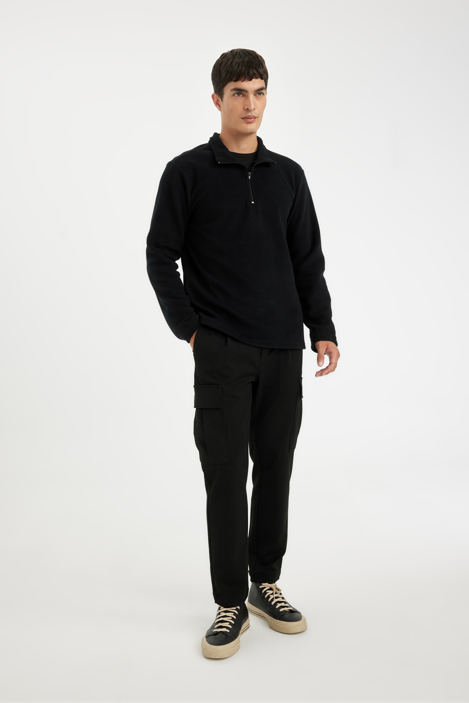 DeFacto Regular Fıt Polar Sweatshirt görsel 2