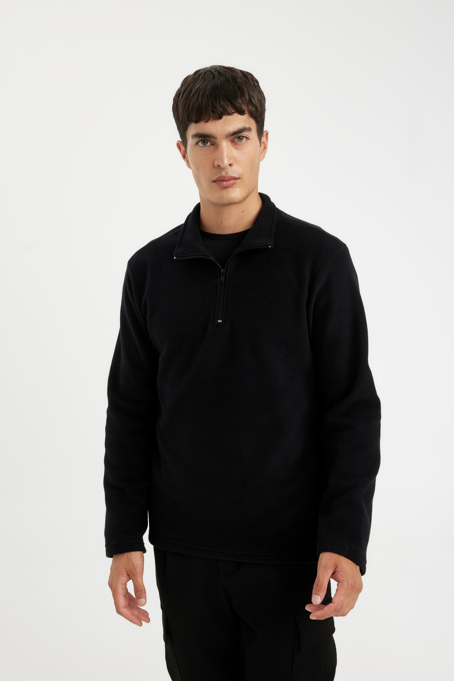 DeFacto Regular Fıt Polar Sweatshirt görsel 3