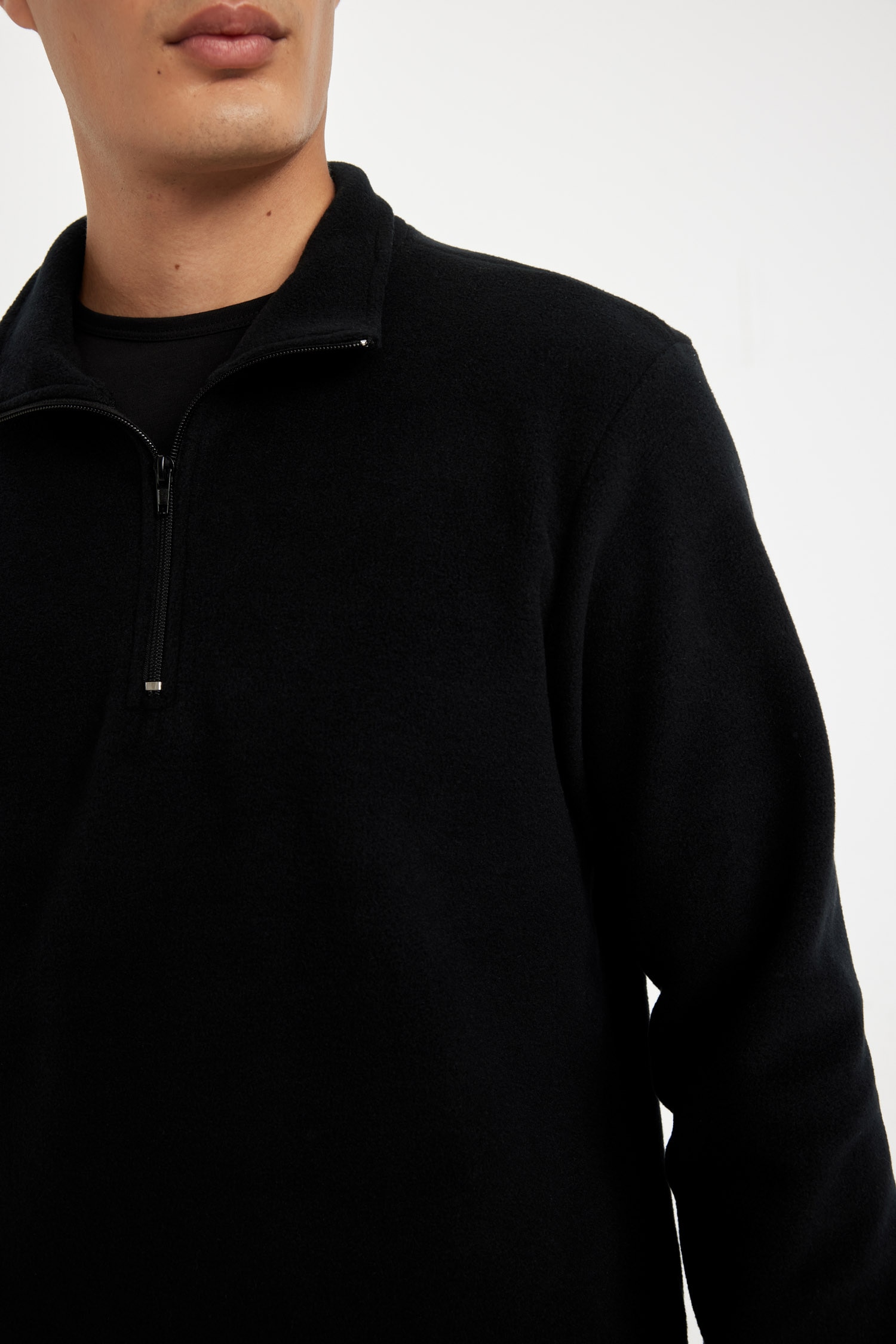 DeFacto Regular Fıt Polar Sweatshirt görsel 5