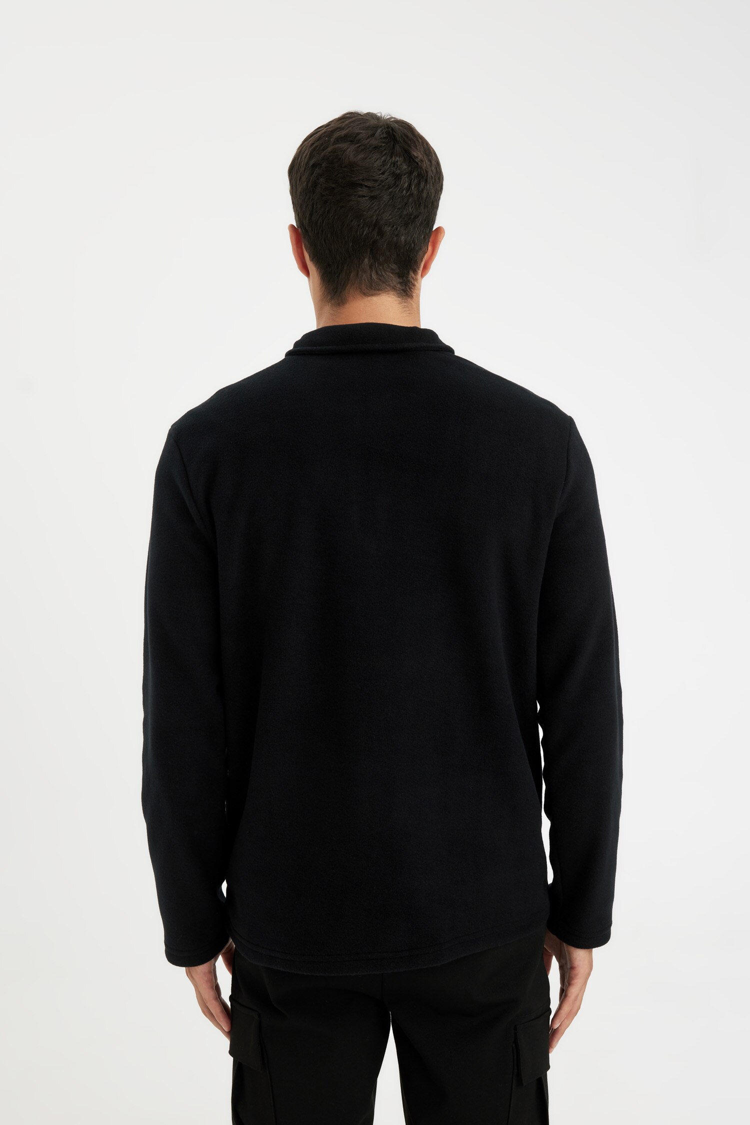 DeFacto Regular Fıt Polar Sweatshirt görsel 6