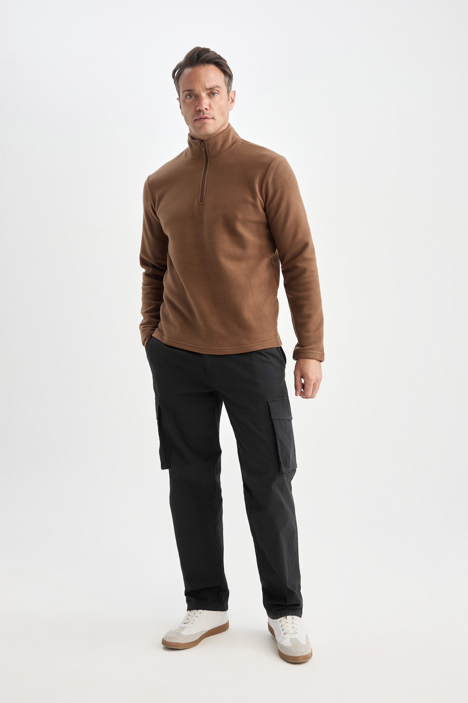DeFacto Regular Fıt Polar Sweatshirt görsel 2
