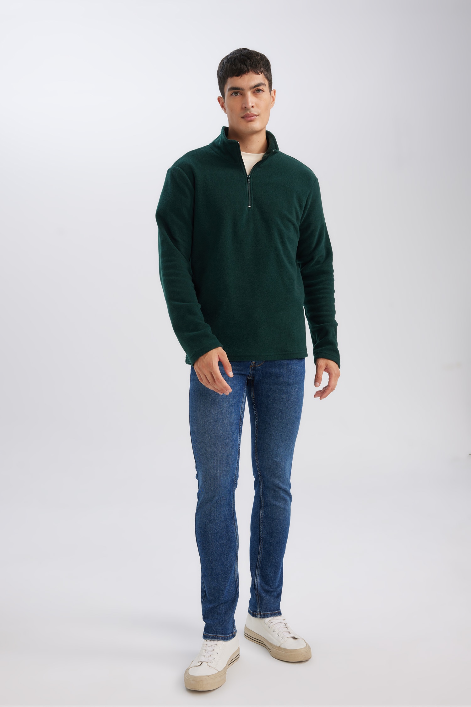 DeFacto Regular Fıt Polar Sweatshirt görsel 2